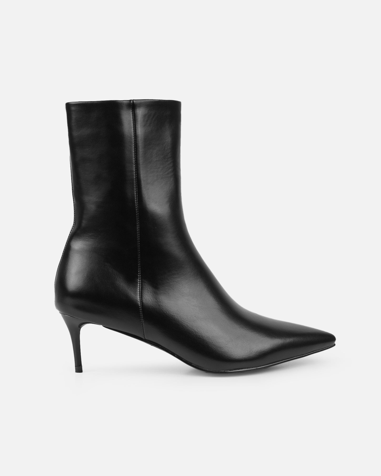 Huxley Black Low Heel Ankle Boots | SIMMI London