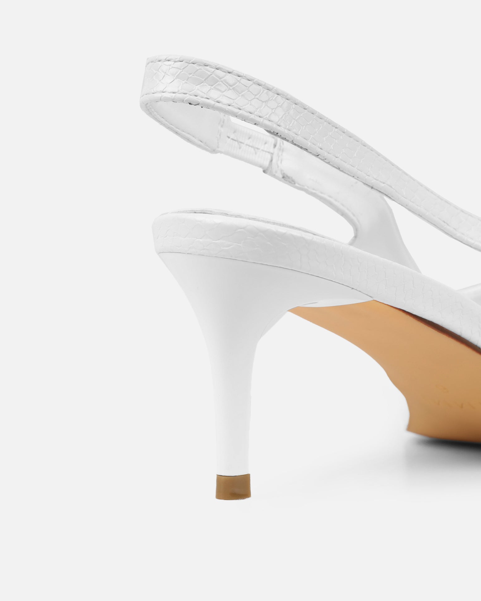 Huxx White Faux Snake Effect Lace Up Low Court Shoes | SIMMI London