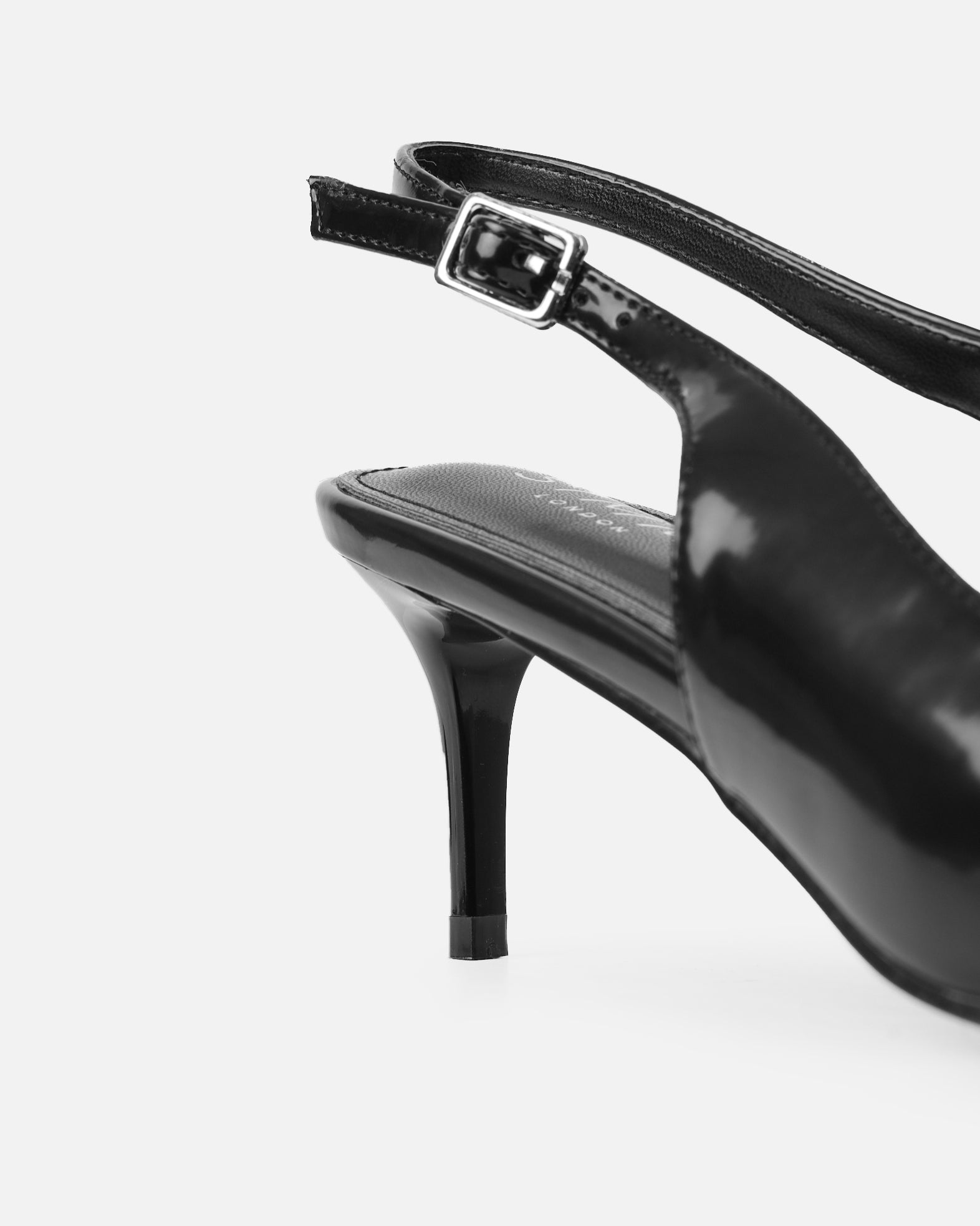 Garnet Black Low Court Shoes | SIMMI London