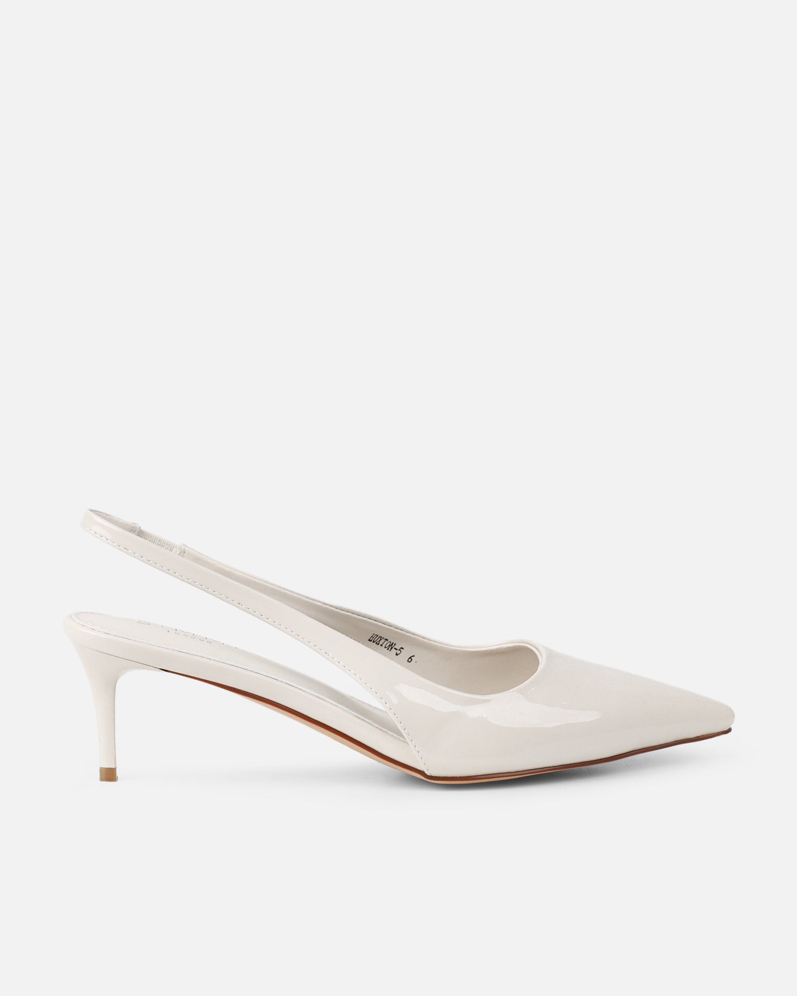 Cecily Stone Patent Low Sling Back Court Shoes | SIMMI London