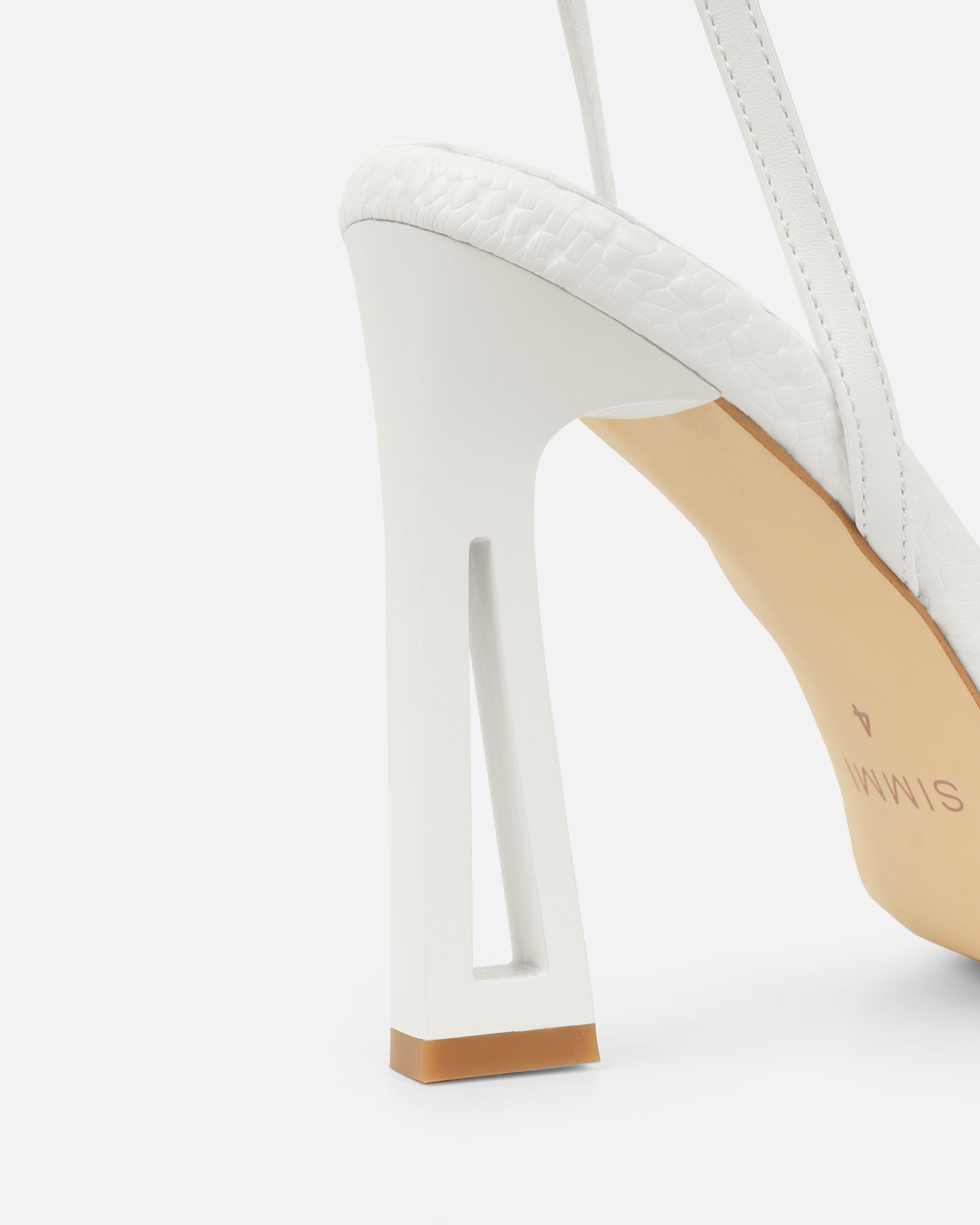 Inara Stone Sculptural Heeled Sandals | SIMMI London