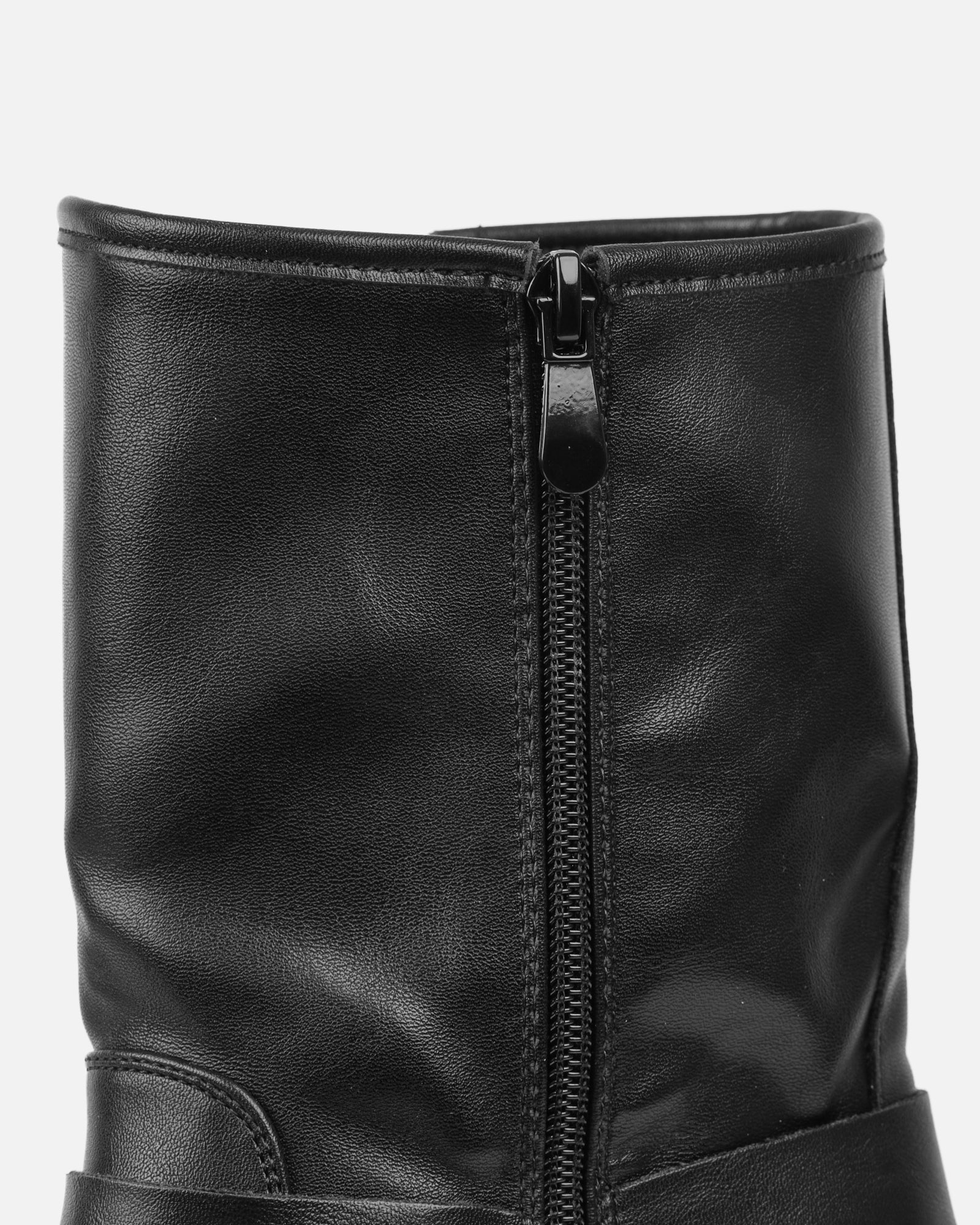 Indi Black Short Biker Boots | SIMMI London