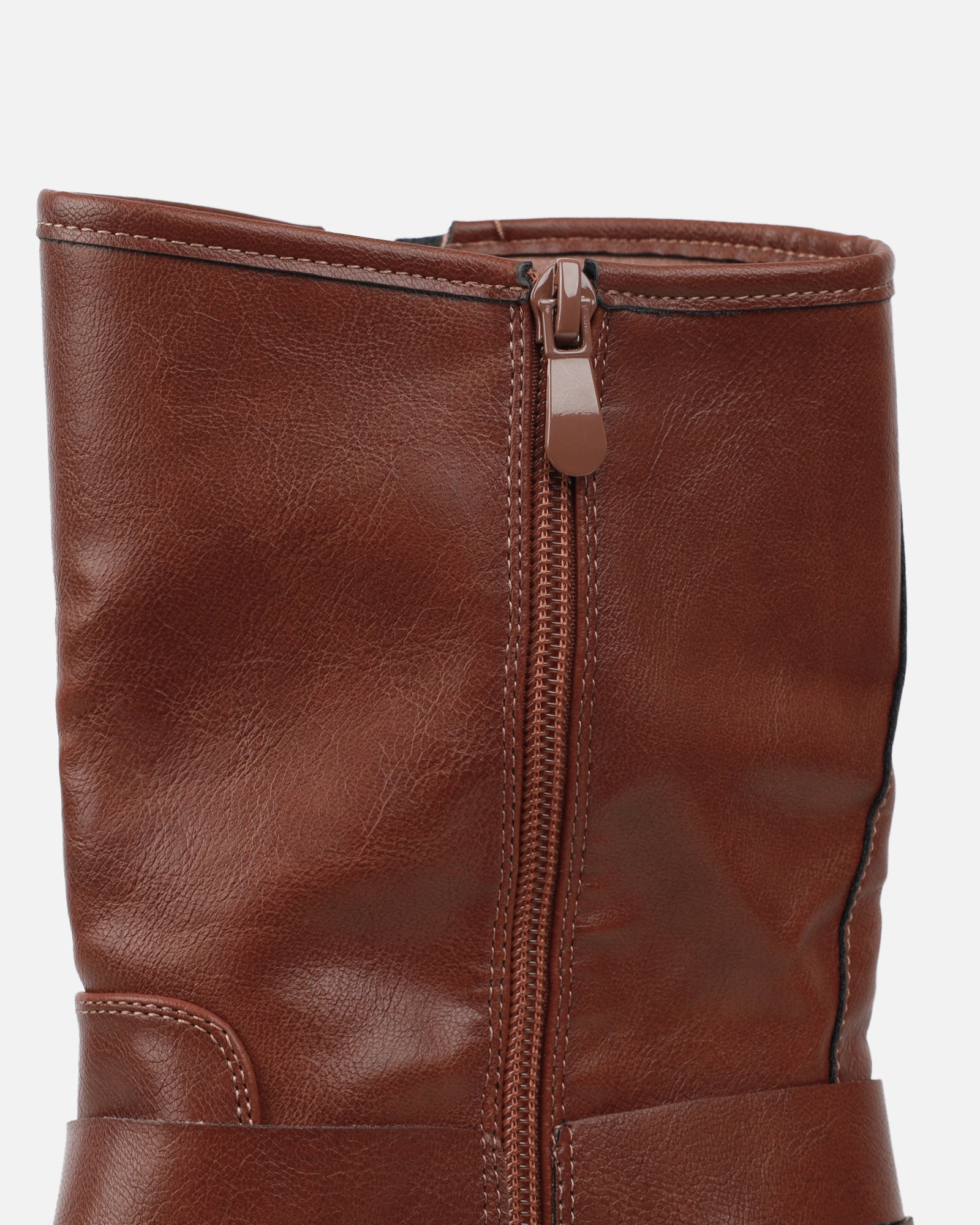 Indi Tan Short Biker Boots | SIMMI London