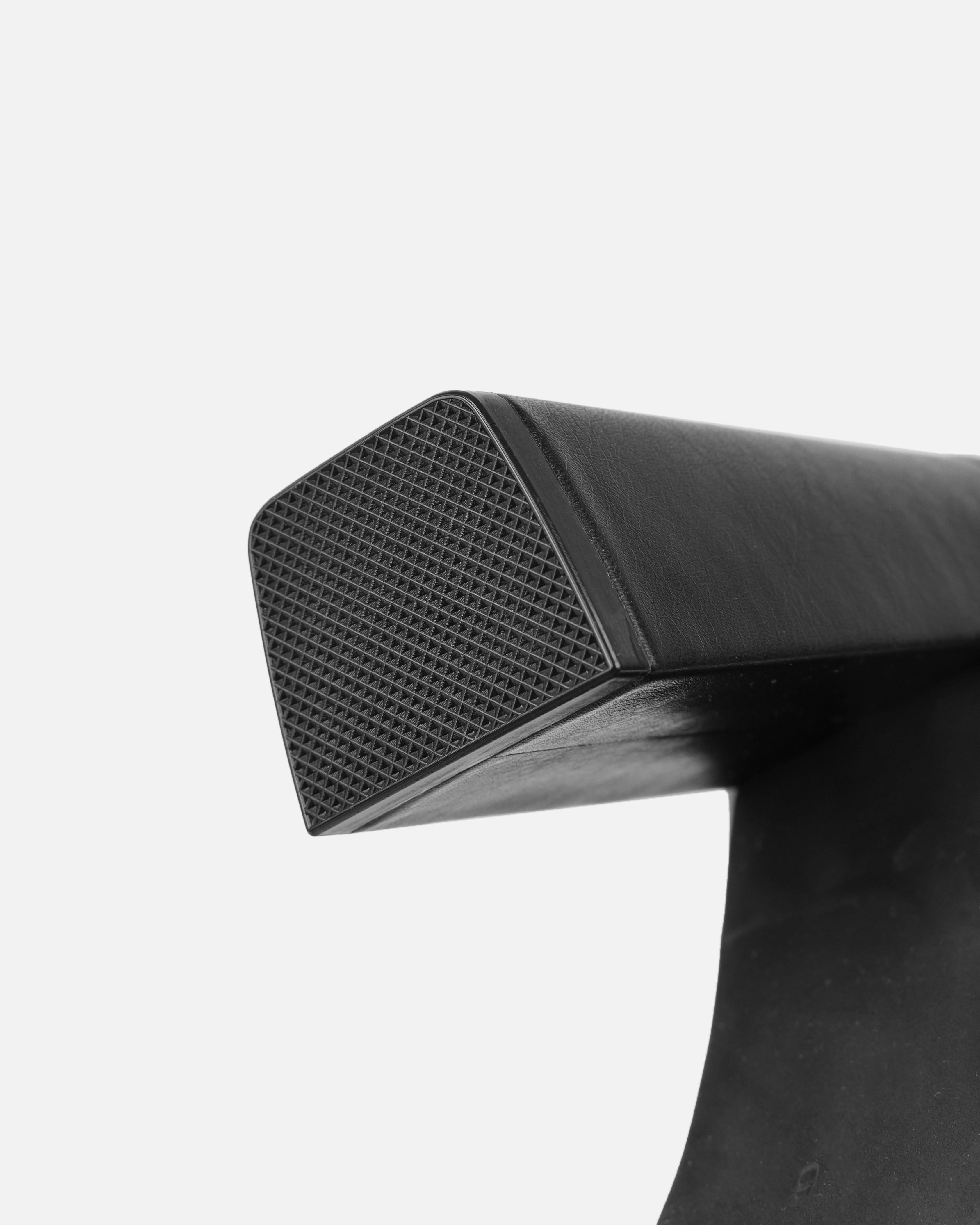 Jacques Black Slouched Block Heel Knee High Boots | SIMMI London