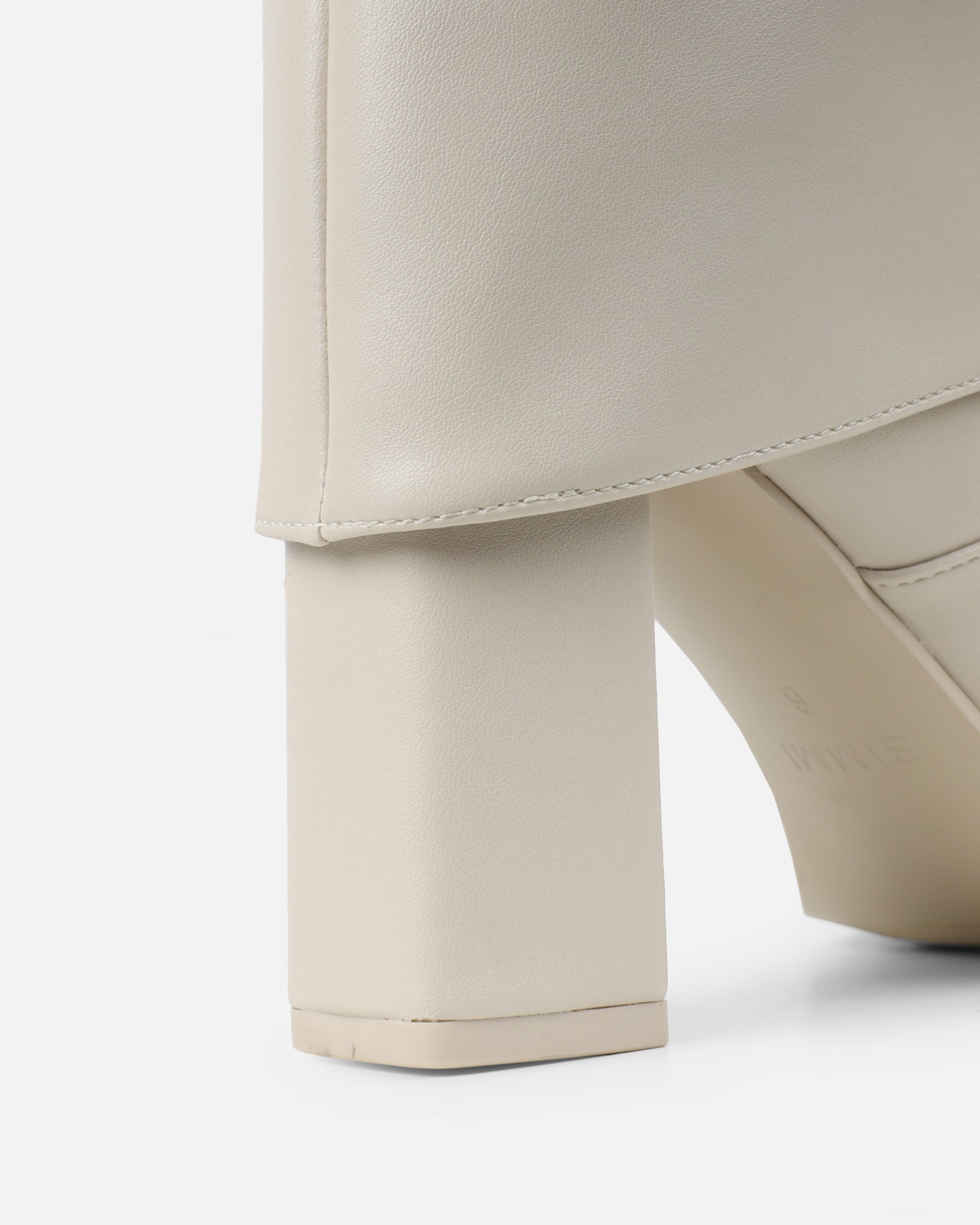 Tamiar Stone Fold Over Block Heeled Knee High Boots | SIMMI London