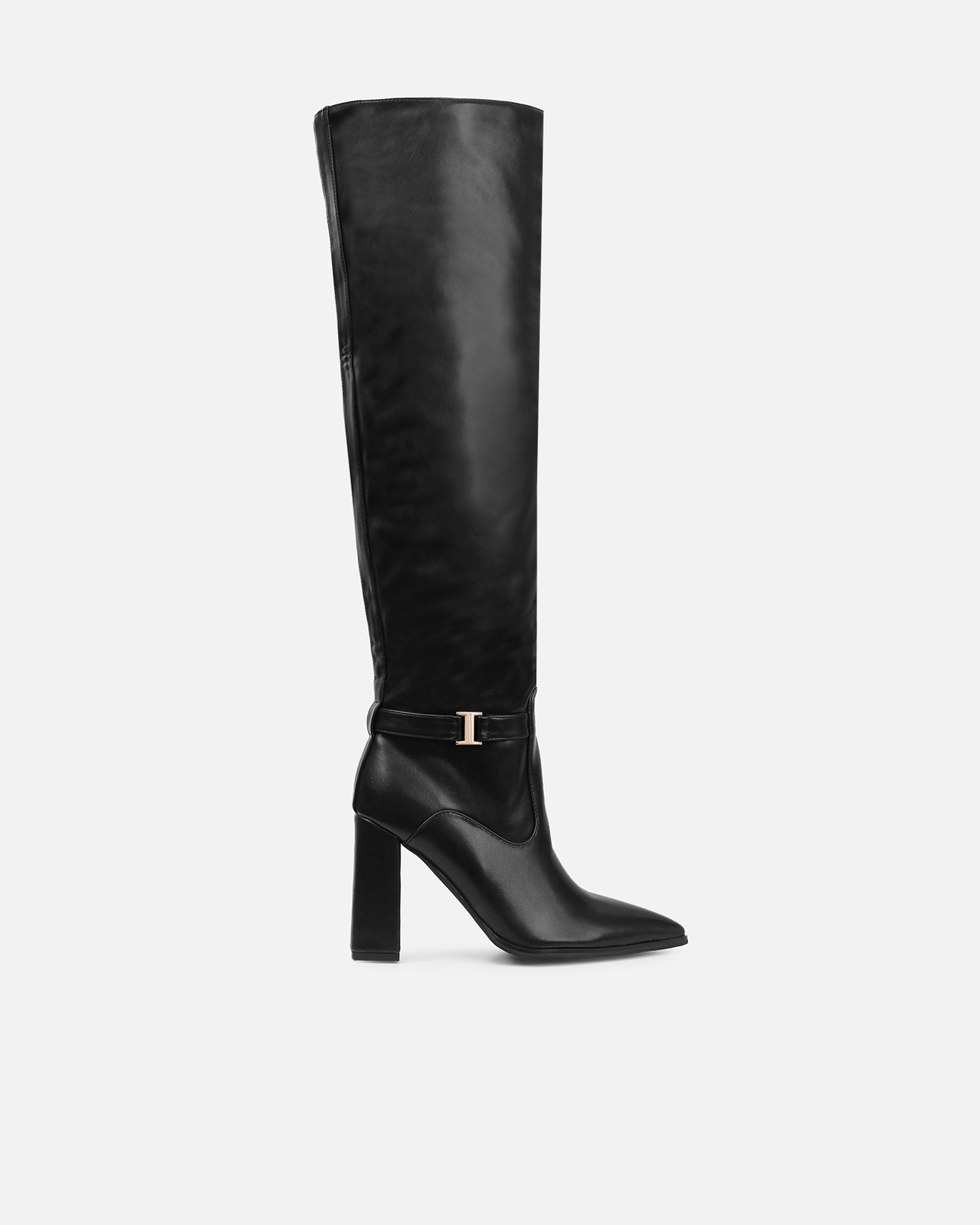 Fisher Black Over The Knee Boots | SIMMI London