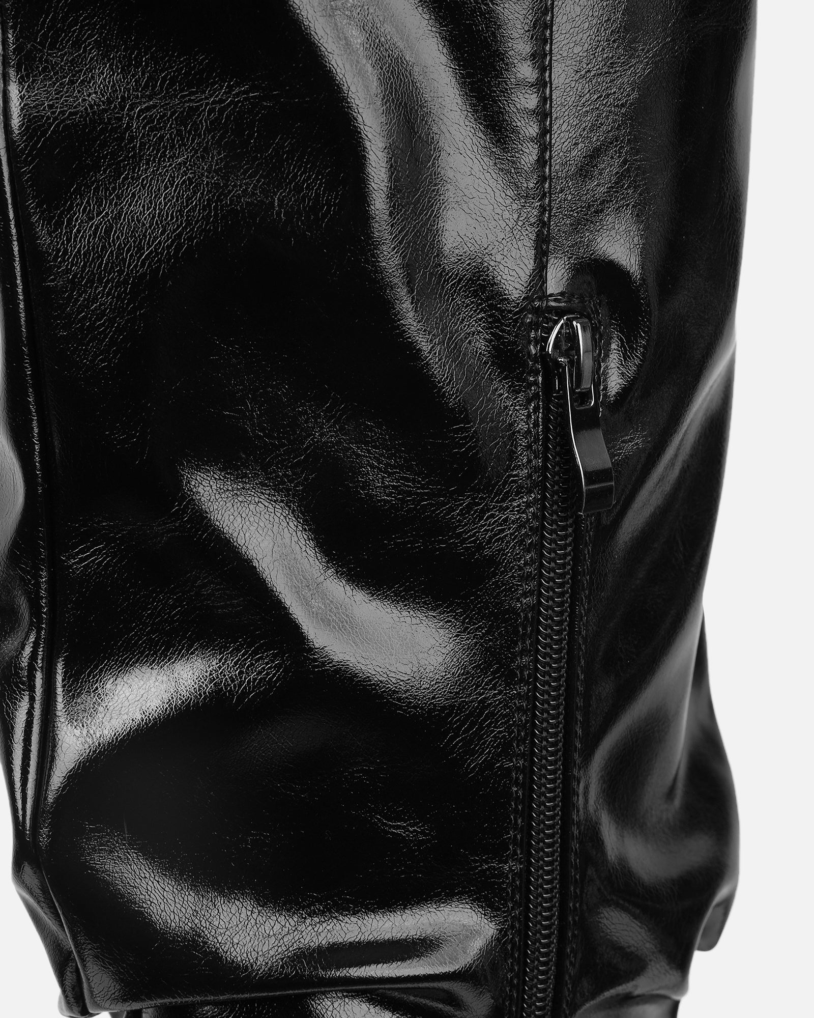 Jacq Black Ruched Over The Knee Boots | SIMMI London