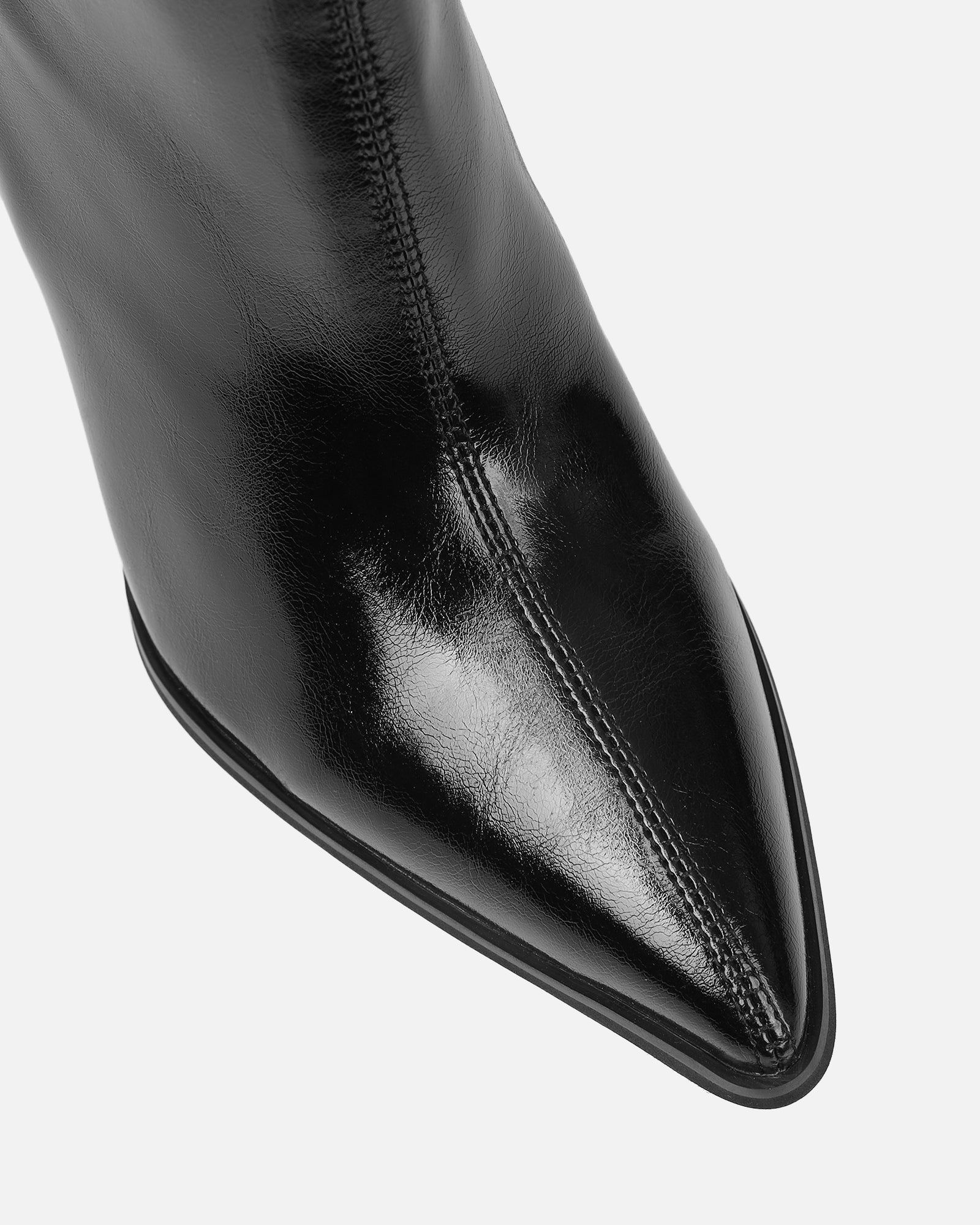 Jacq Black Ruched Over The Knee Boots | SIMMI London