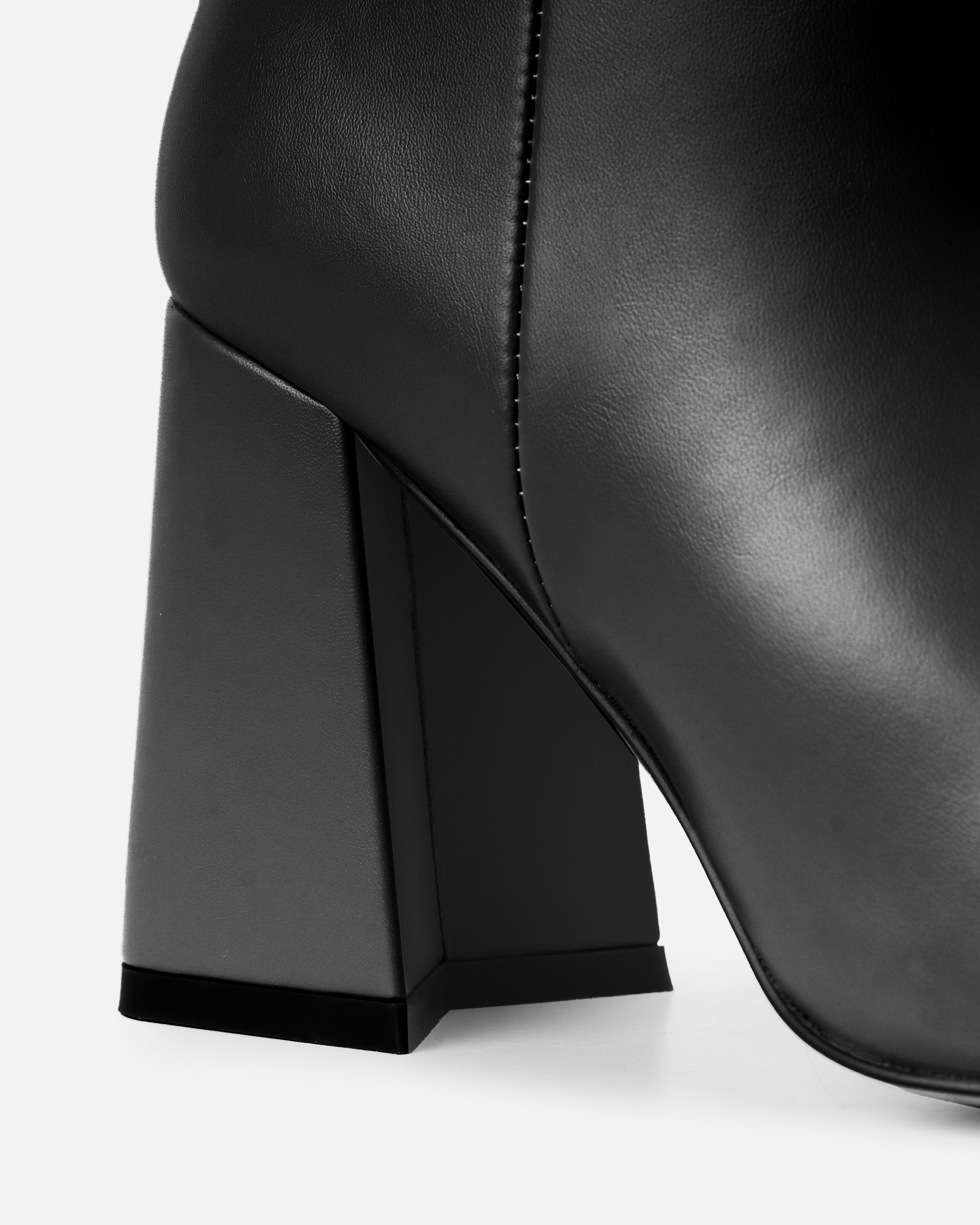 Jameson Black Mid Heeled Ankle Boots | SIMMI London