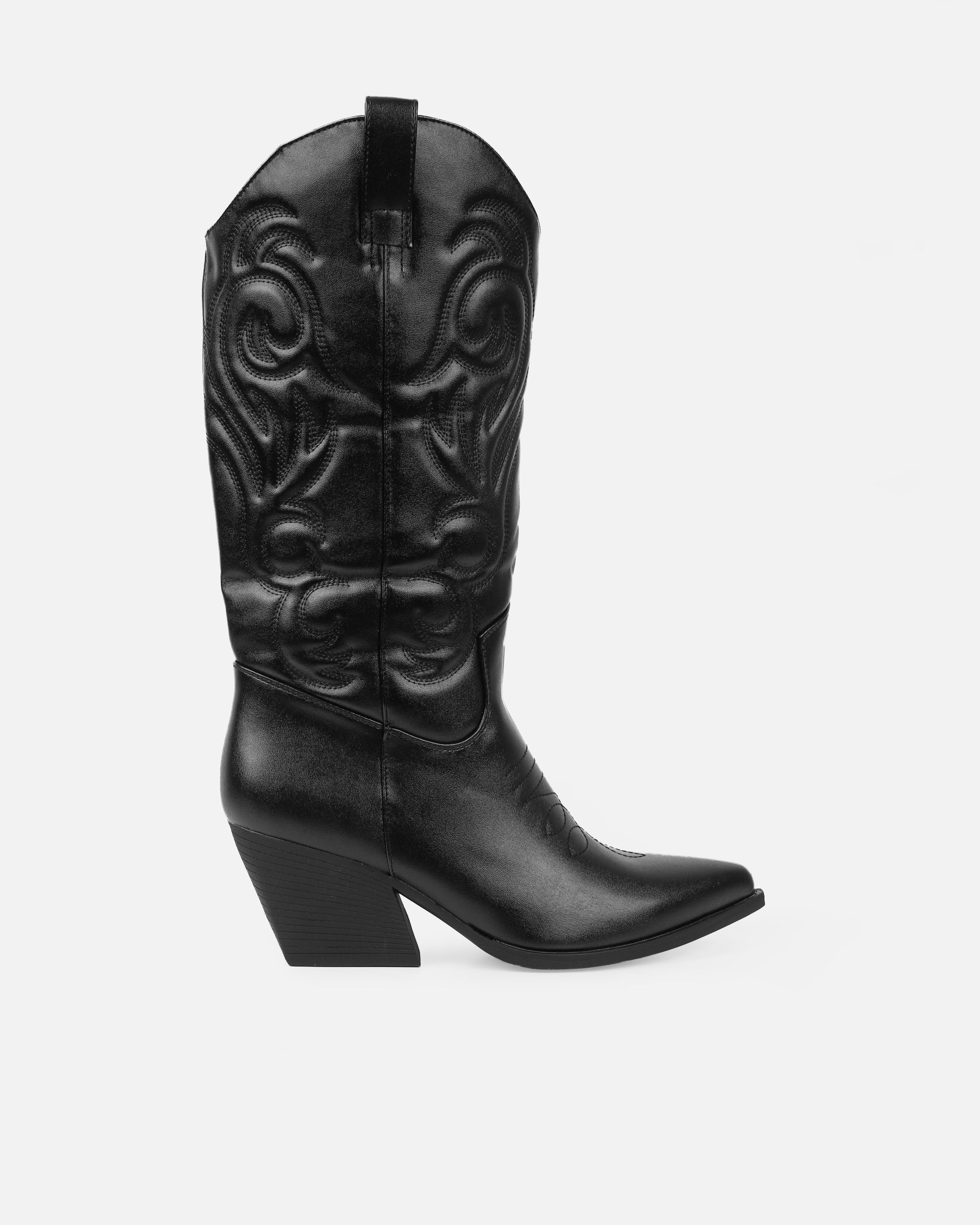 Joseph Black Calf Western Boots | SIMMI London