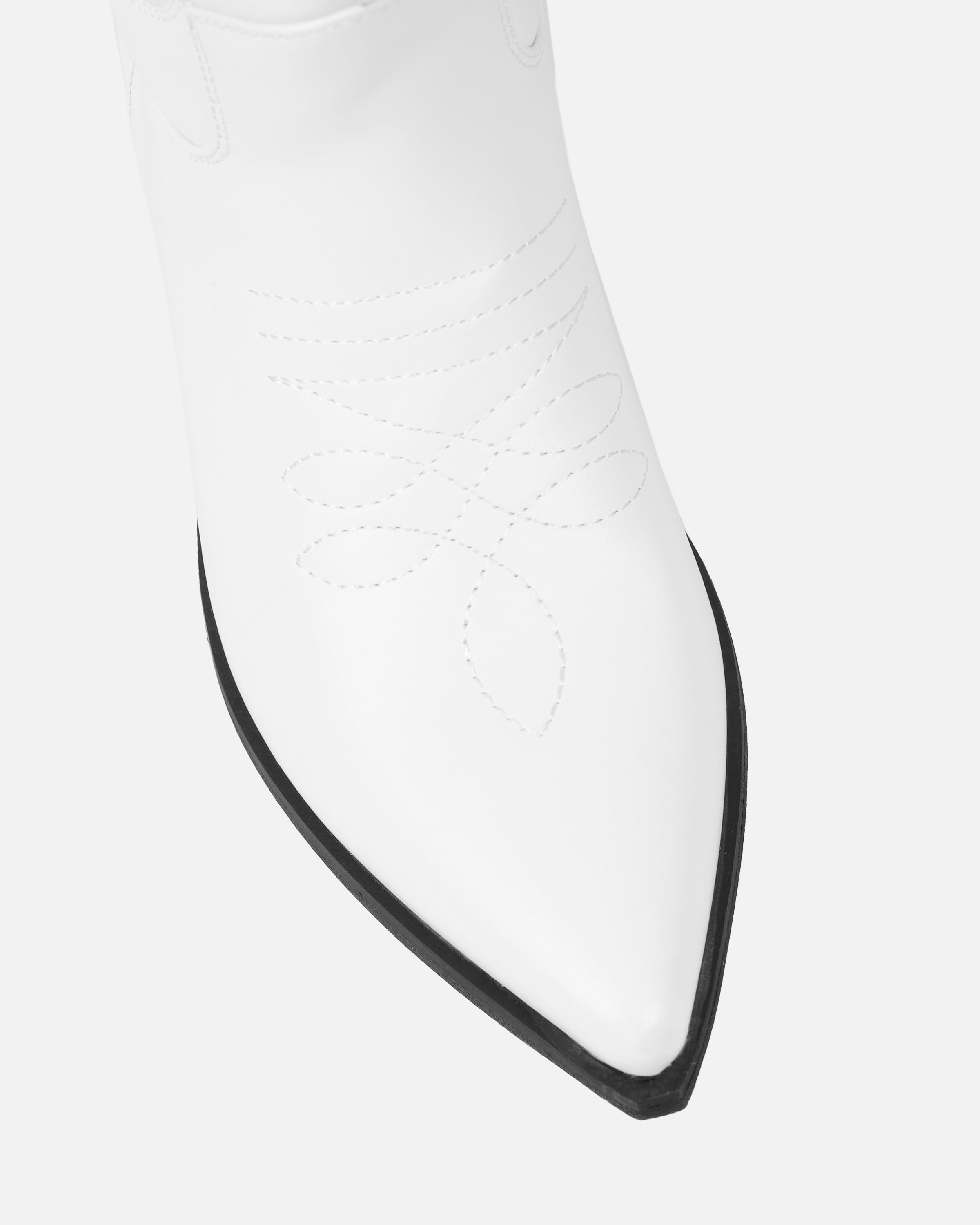 Joseph White Calf Western Boots | SIMMI London