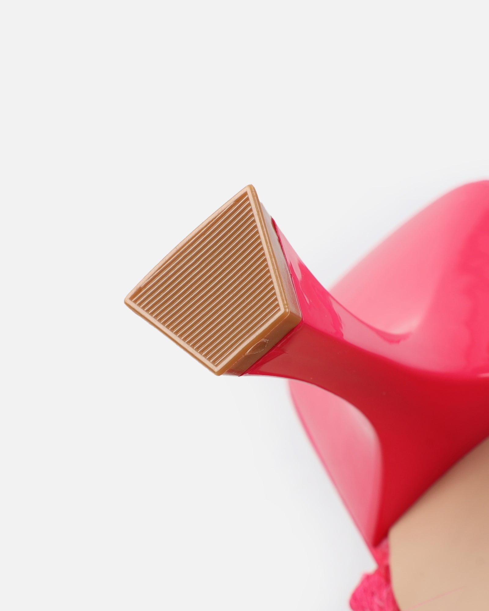 Jube Hot Pink Satin Fluffy Court Shoes | SIMMI London