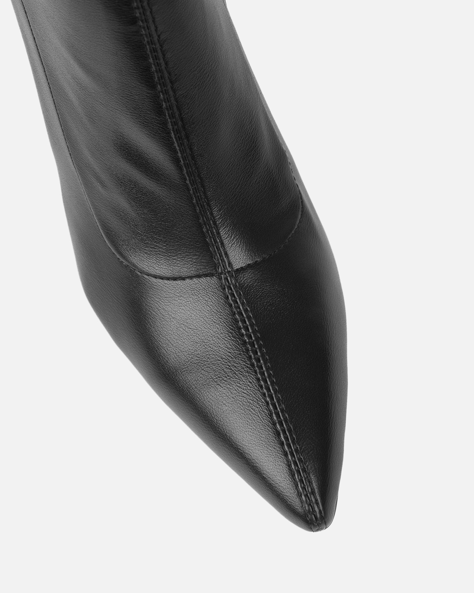 Kadeem Black Wedge Over The Knee Boots | SIMMI London