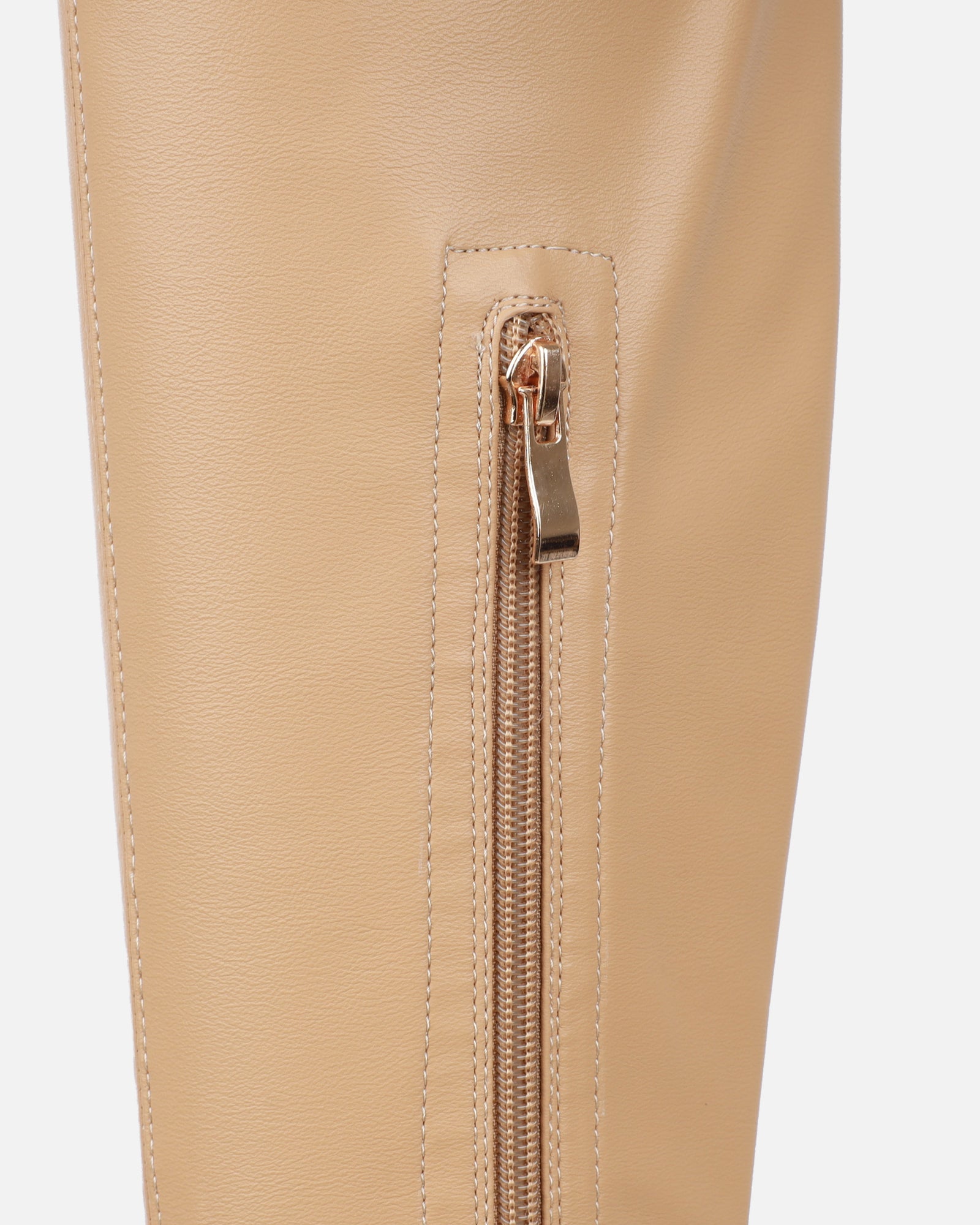 Kadeem Nude Wedge Over The Knee Boots | SIMMI London