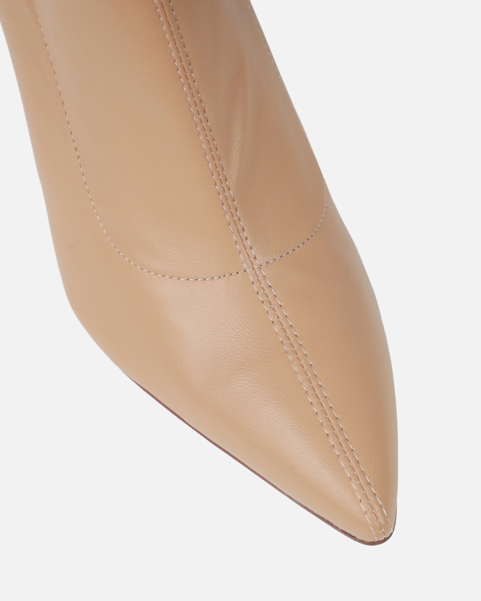 Kadeem Nude Wedge Over The Knee Boots | SIMMI London