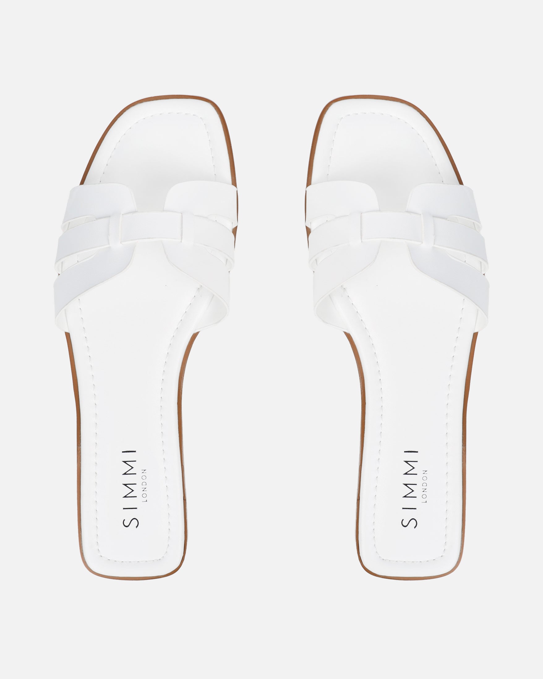 Jorja White Slip On Flat Sandals | SIMMI London