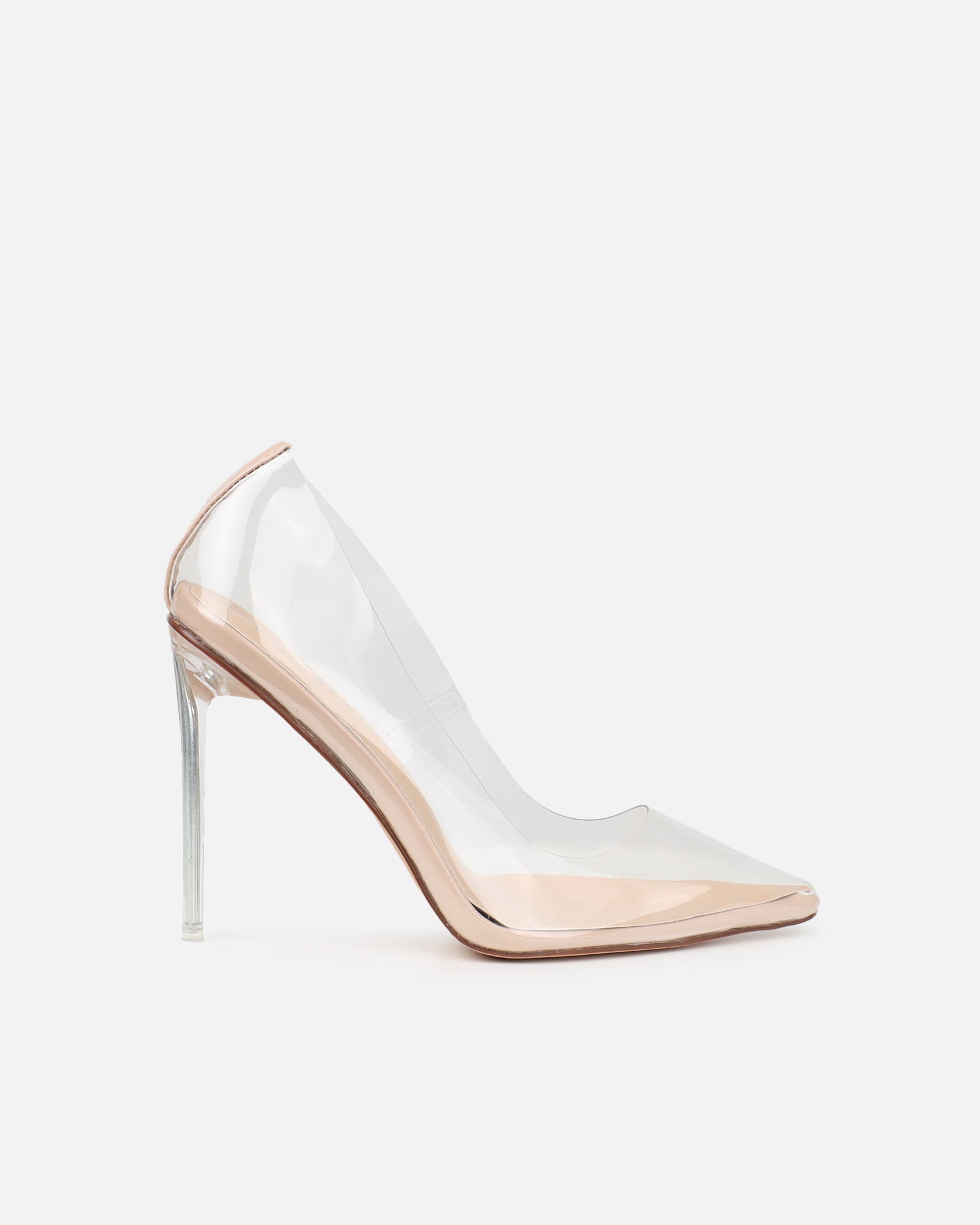 Kalina Clear Nude Court Shoes | SIMMI London