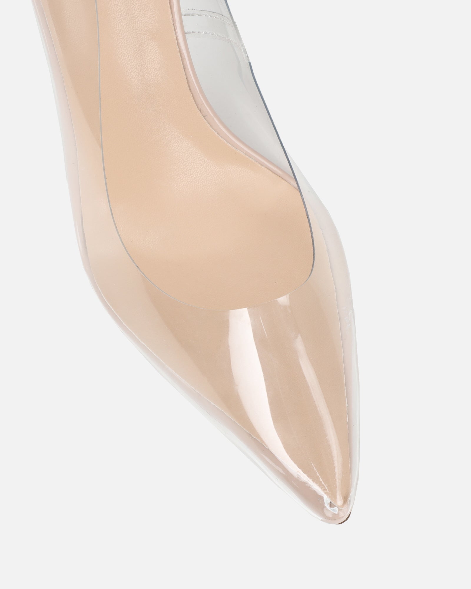 Kalina Clear Nude Court Shoes | SIMMI London