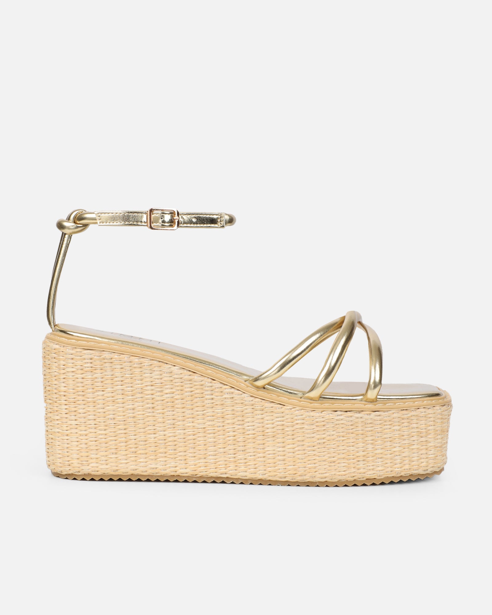 Kere Gold Metallic Espadrille Sandals | SIMMI London