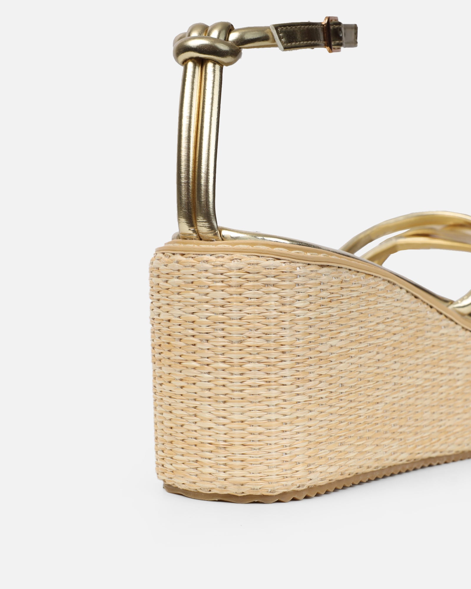 Kere Gold Metallic Espadrille Sandals | SIMMI London