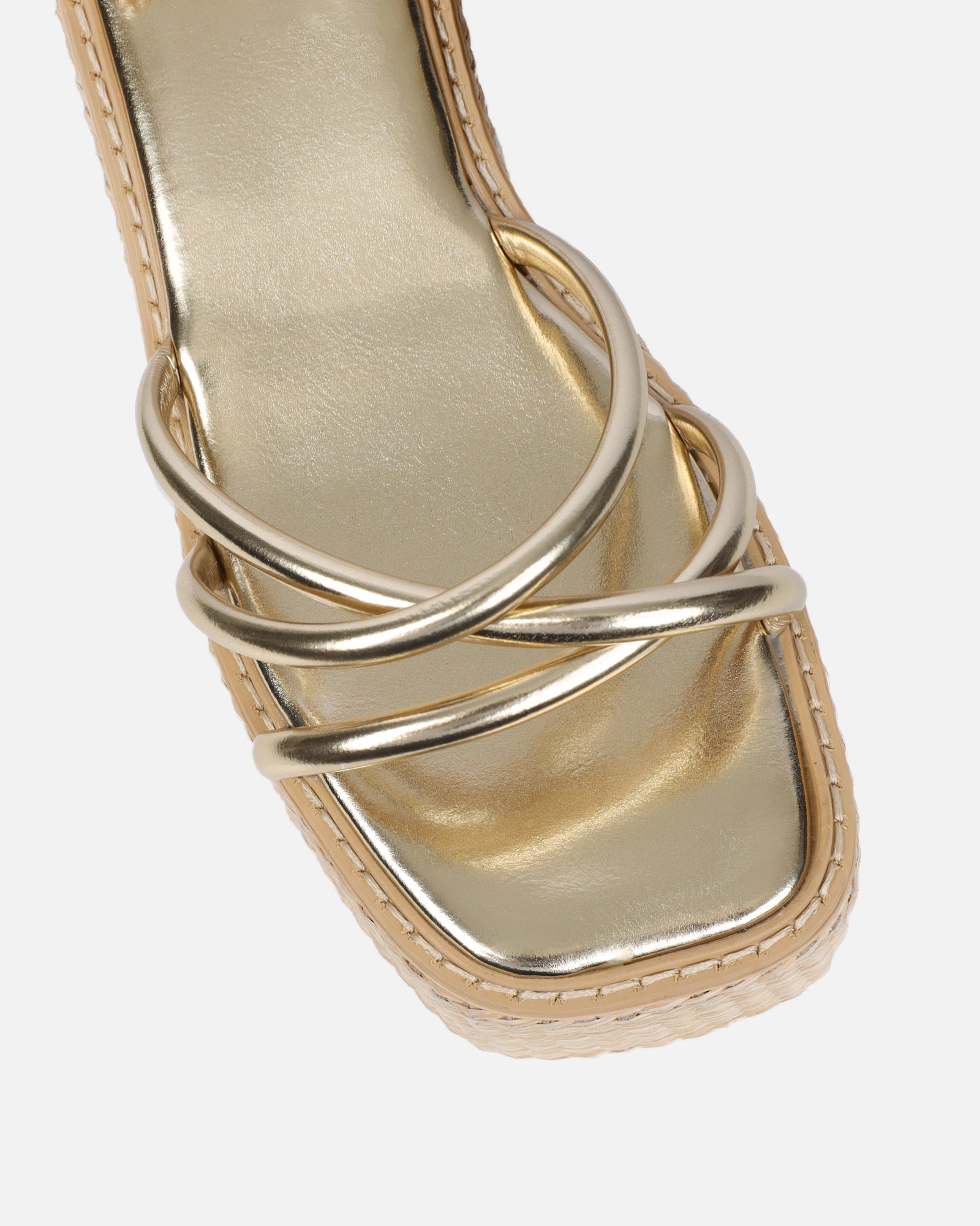 Kere Gold Metallic Espadrille Sandals | SIMMI London