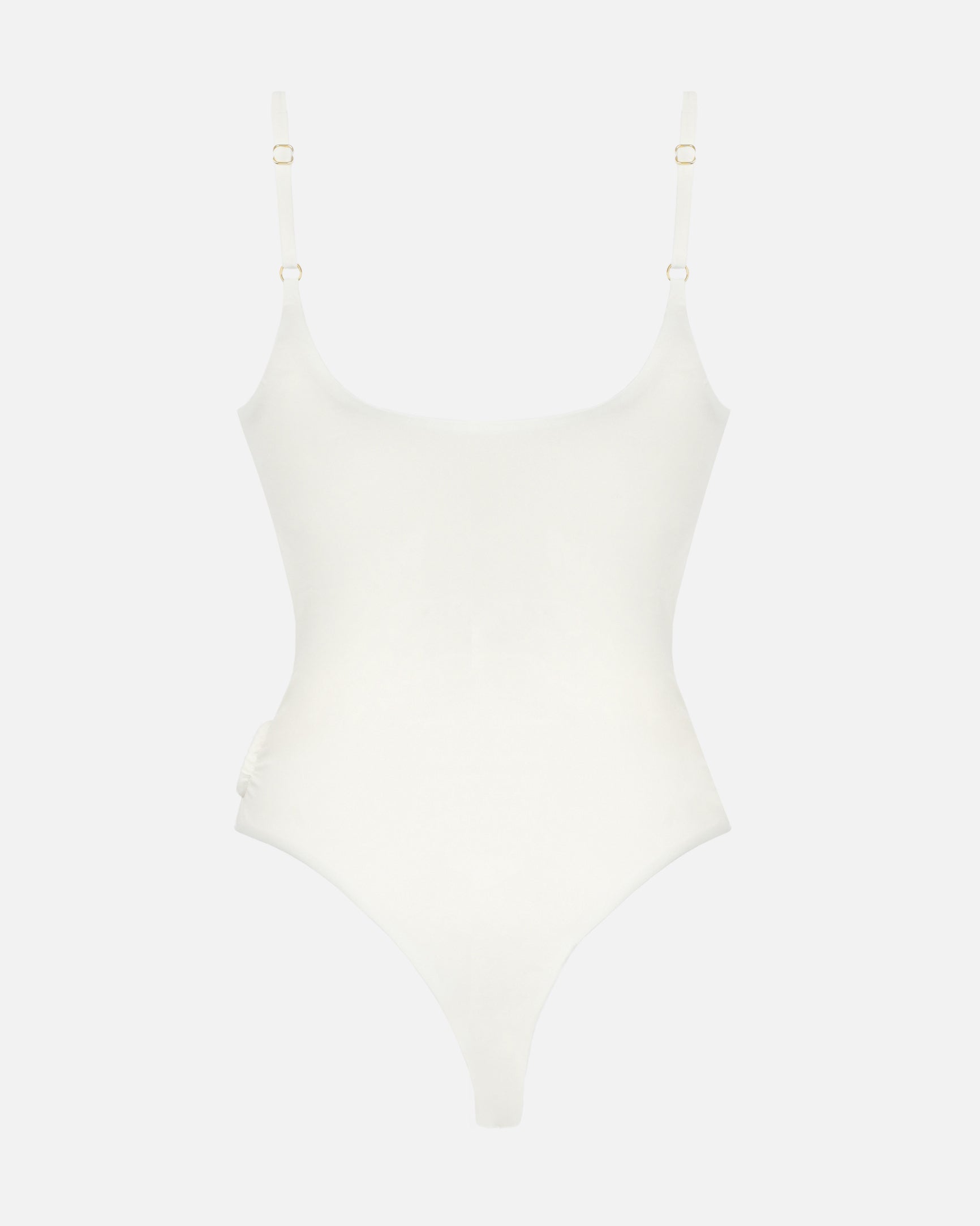 Luana Ivory Cut Out Ring Trim Swimsuit | SIMMI London