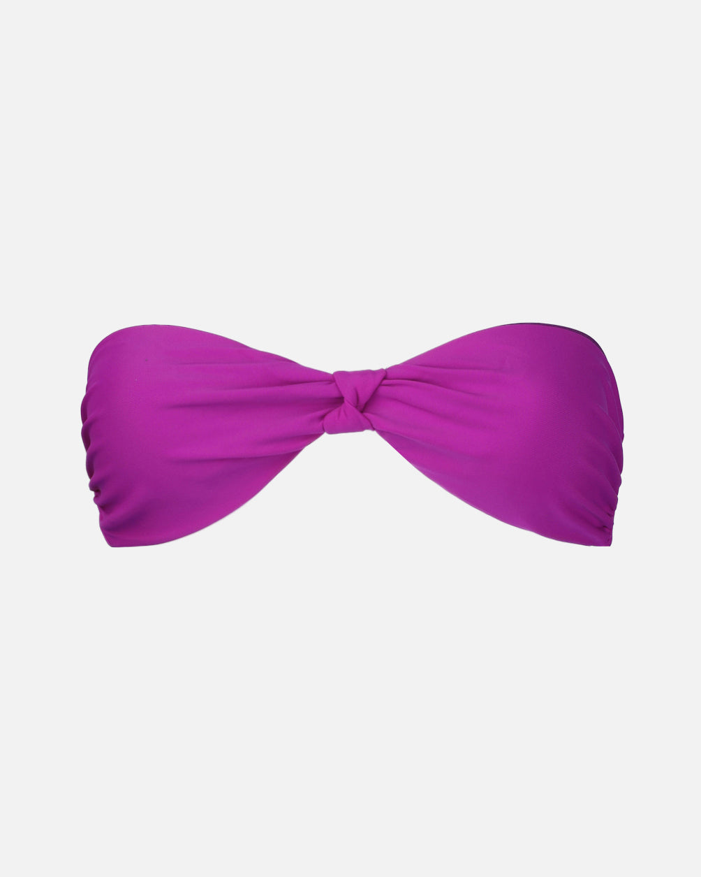Muna Purple Bandeau Knot Detail Bikini Top | SIMMI London