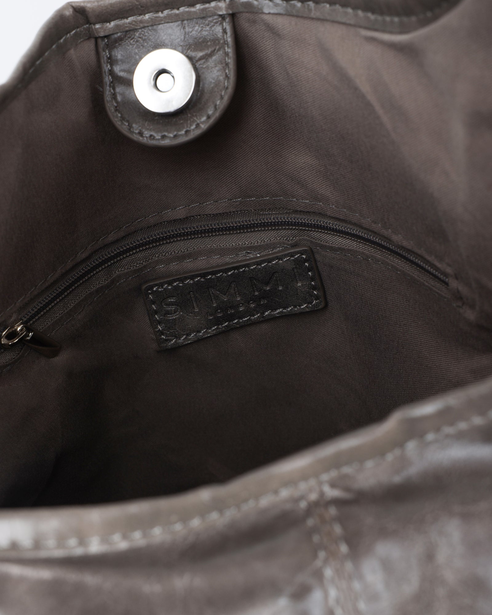 Kristy Vintage Grey Shoulder Bag | SIMMI London