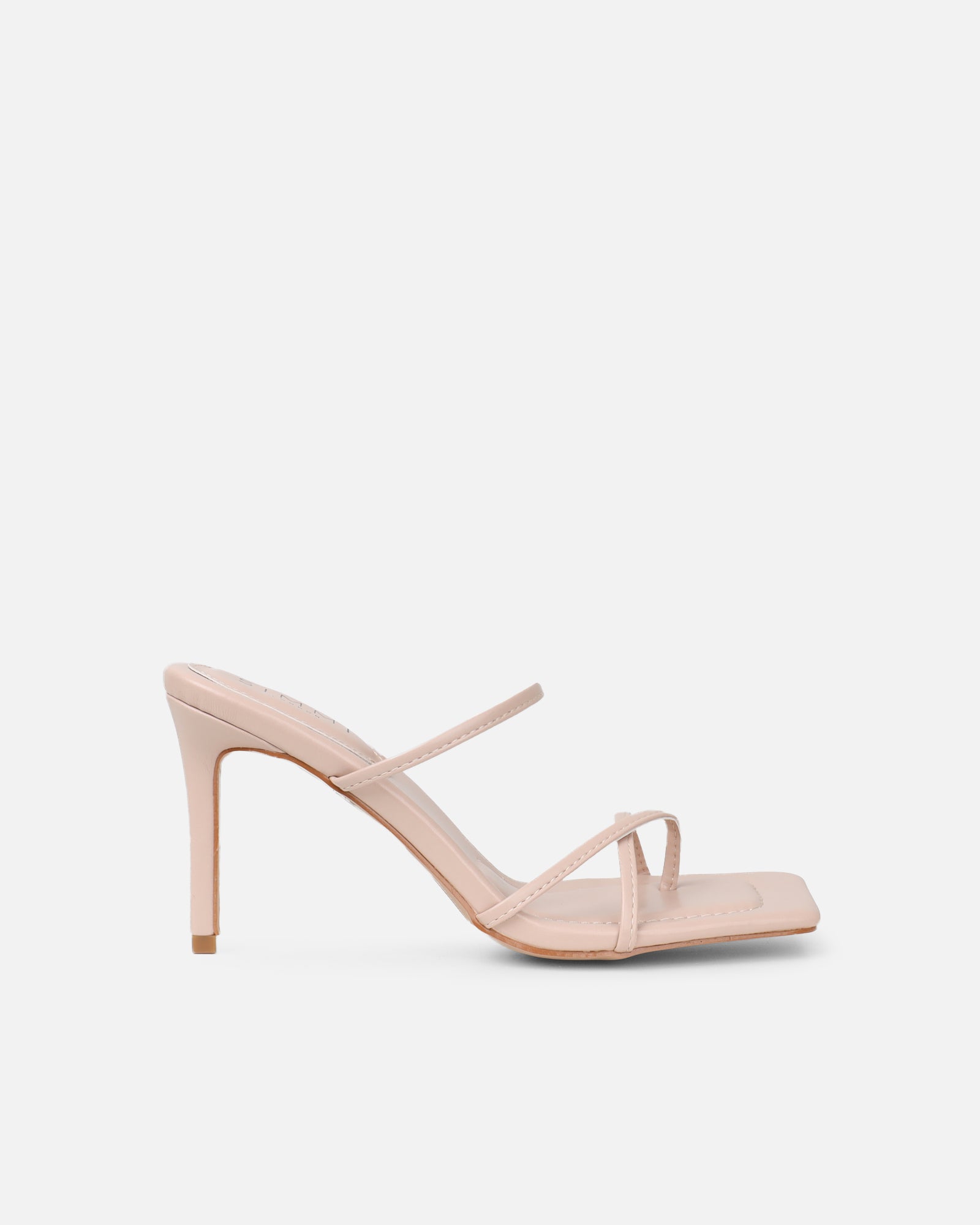 Jayana Nude Strappy Mules | SIMMI London