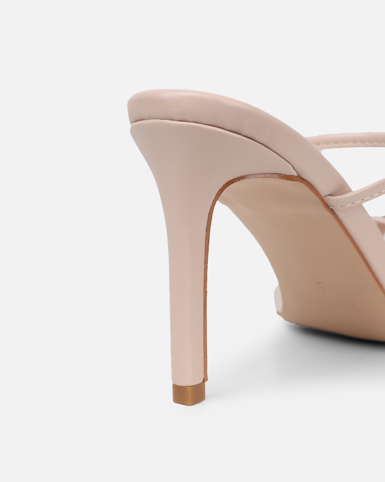 Jayana Nude Strappy Mules | SIMMI London