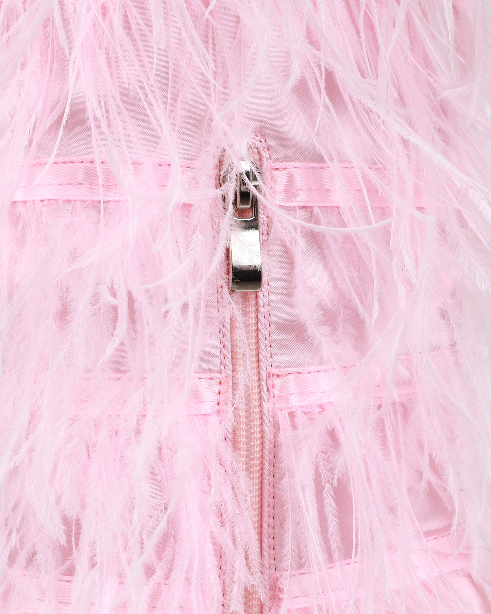 Marcos Pink Satin Fluffy Stiletto Knee High Boots | SIMMI London