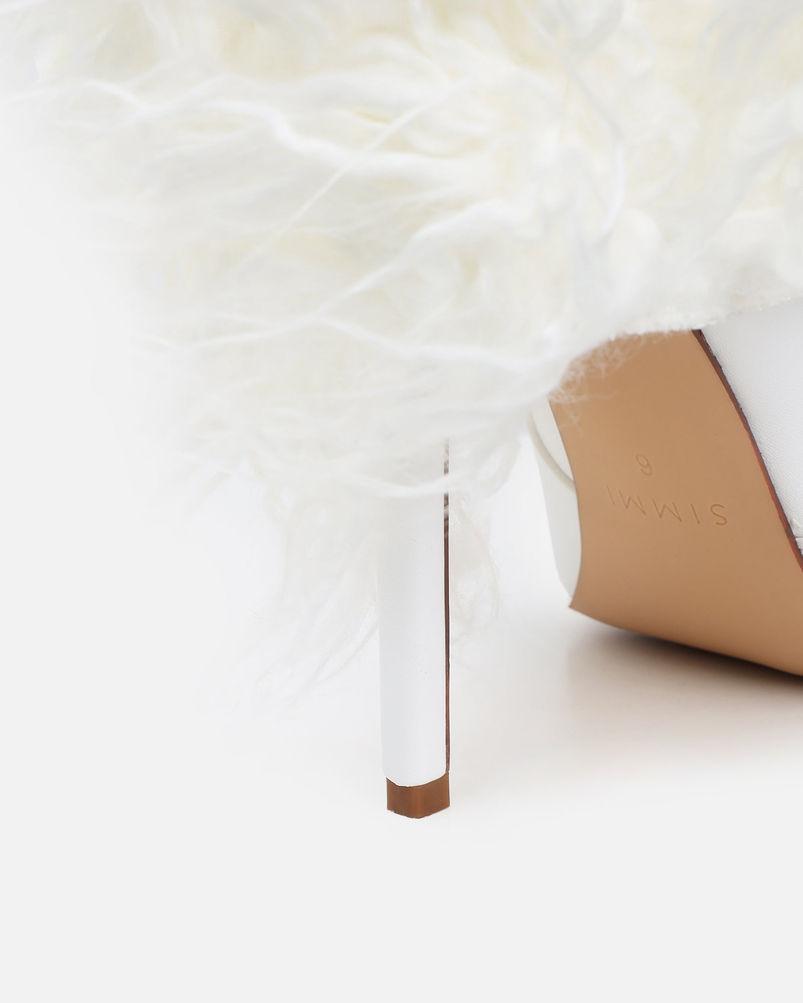 Neo White Faux Fur Fold Over Knee Boots | SIMMI London