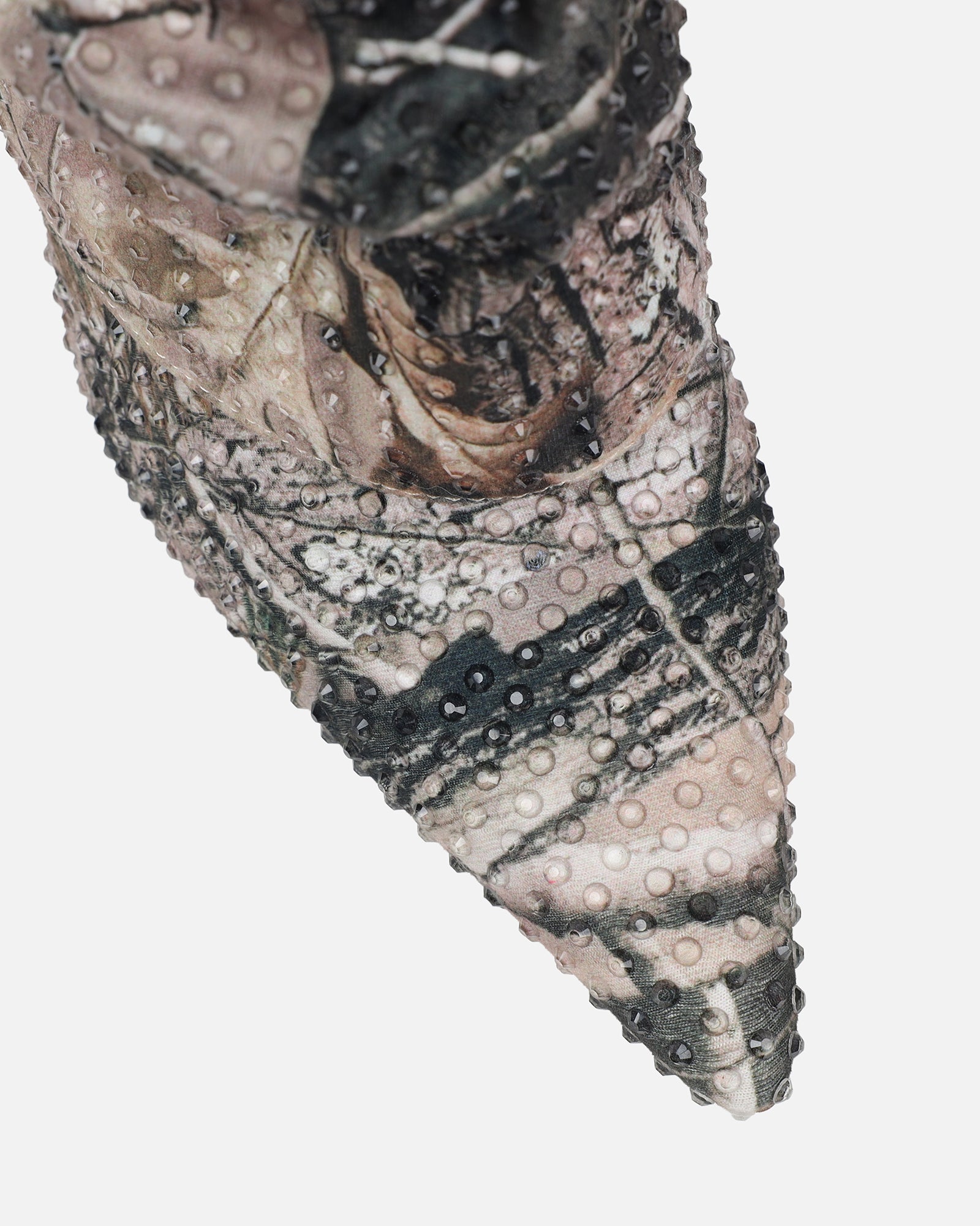 Ledger Natural Print Dew Drop Fold Over Heeled Boots | SIMMI London