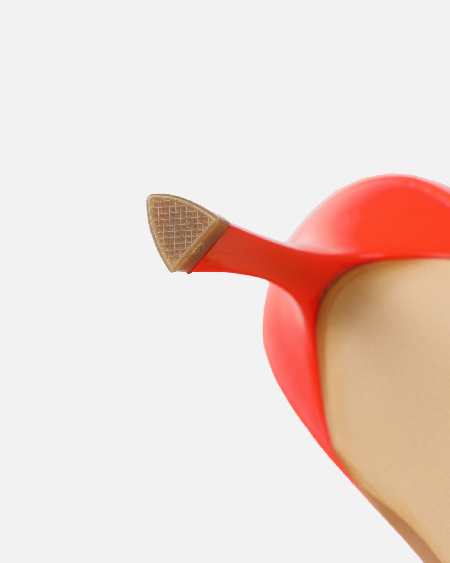 Liorra Orange Patent Sling Back Mid Heeled Shoes | SIMMI London