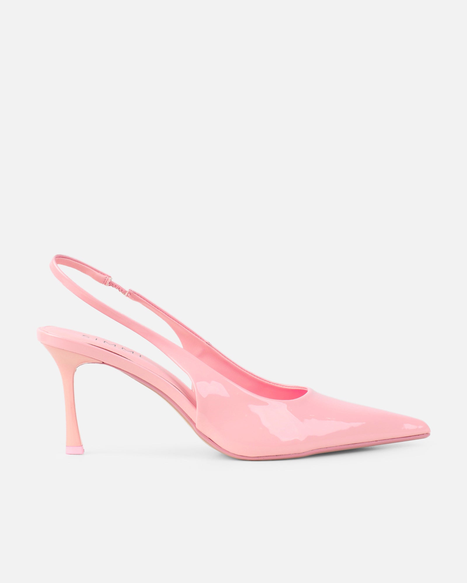 Liorra Pink Patent Sling Back Court Shoes | SIMMI London