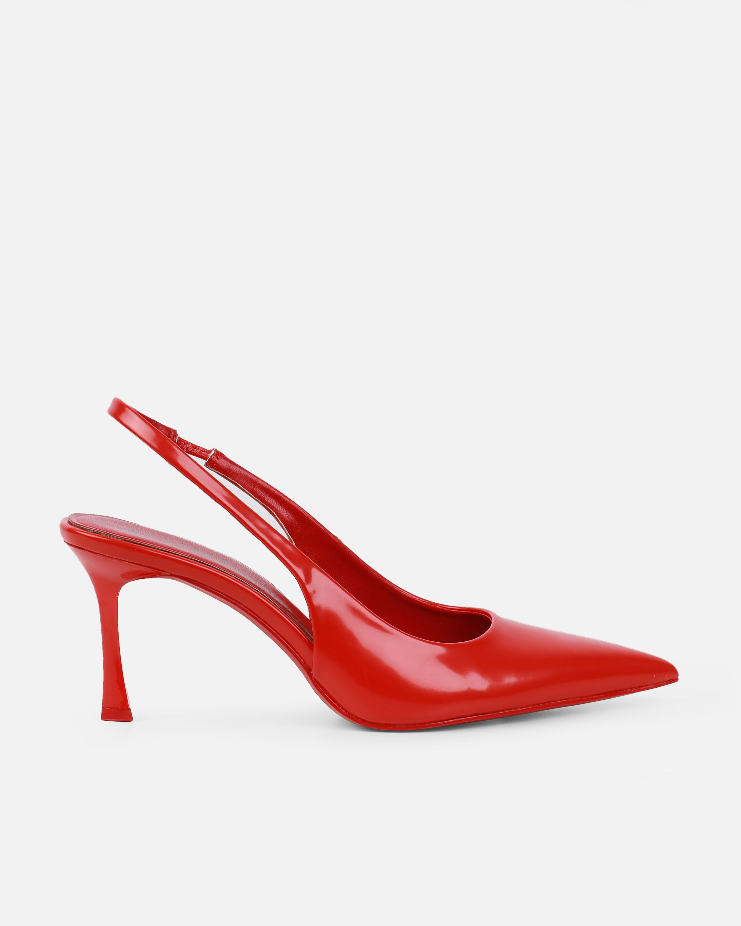 Liorra Red Box Sling Back Court Shoes | SIMMI London
