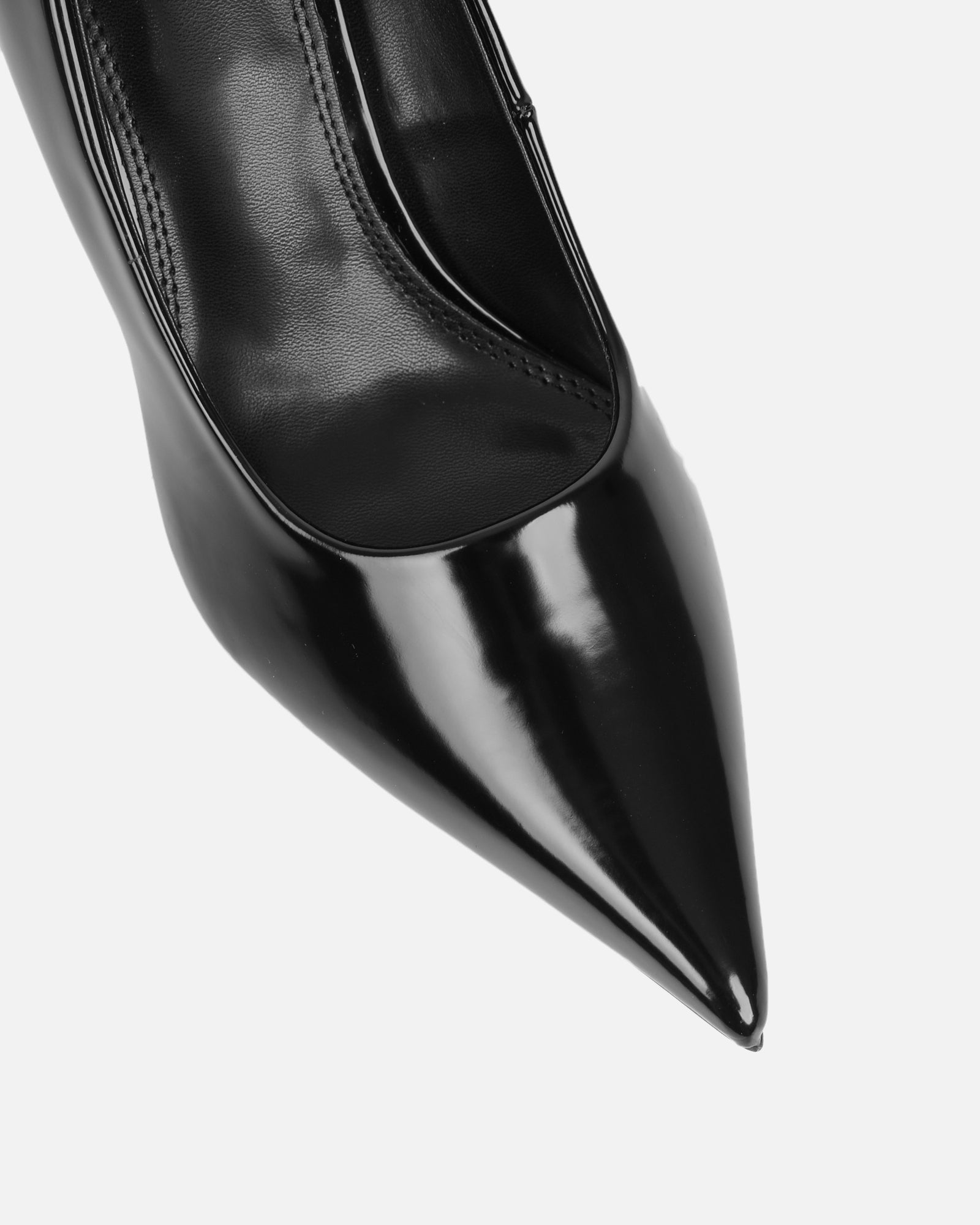 Luka Black Low Heeled Court Shoes | SIMMI London