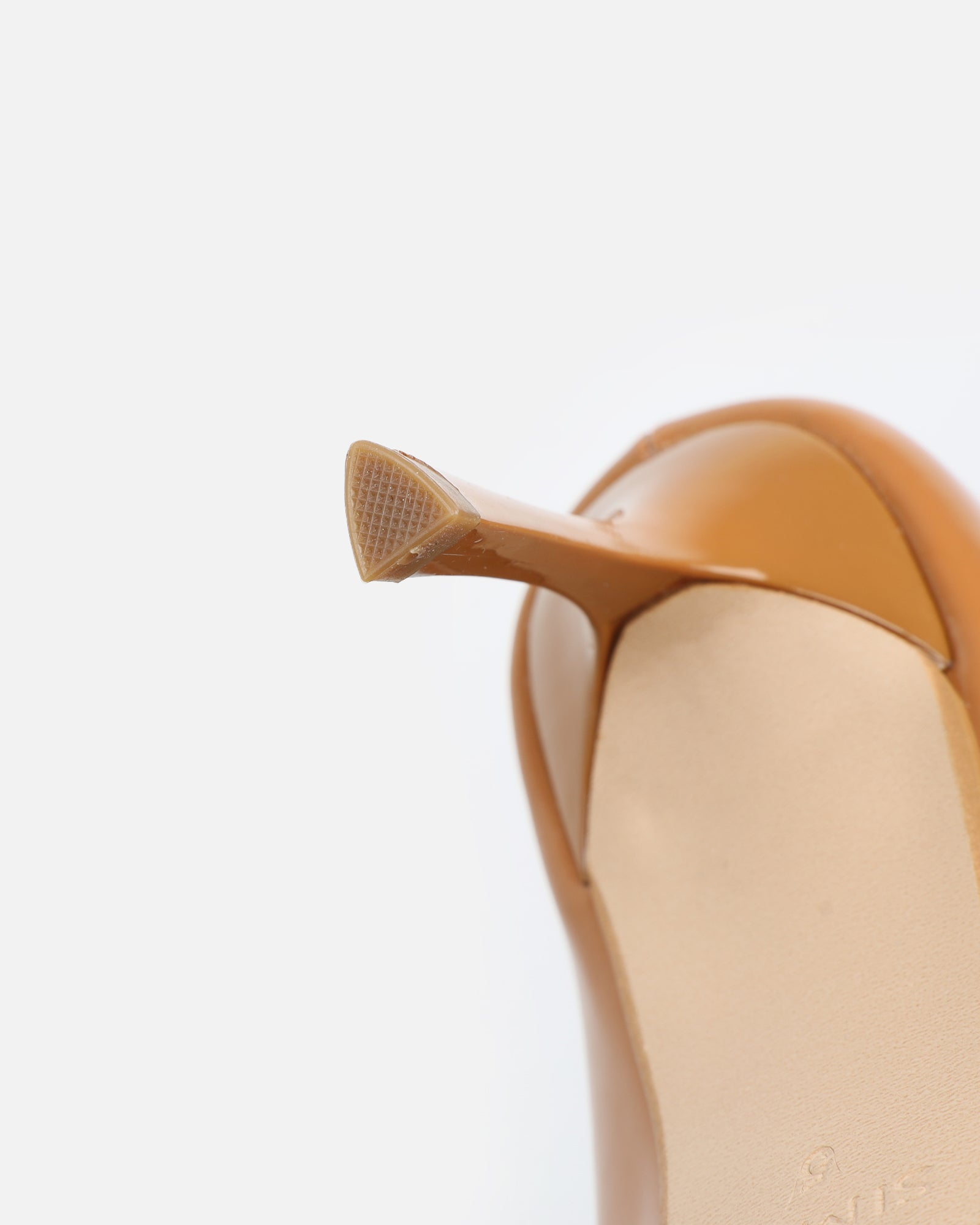 Luka Vintage Tan Low Heeled Court Shoes | SIMMI London