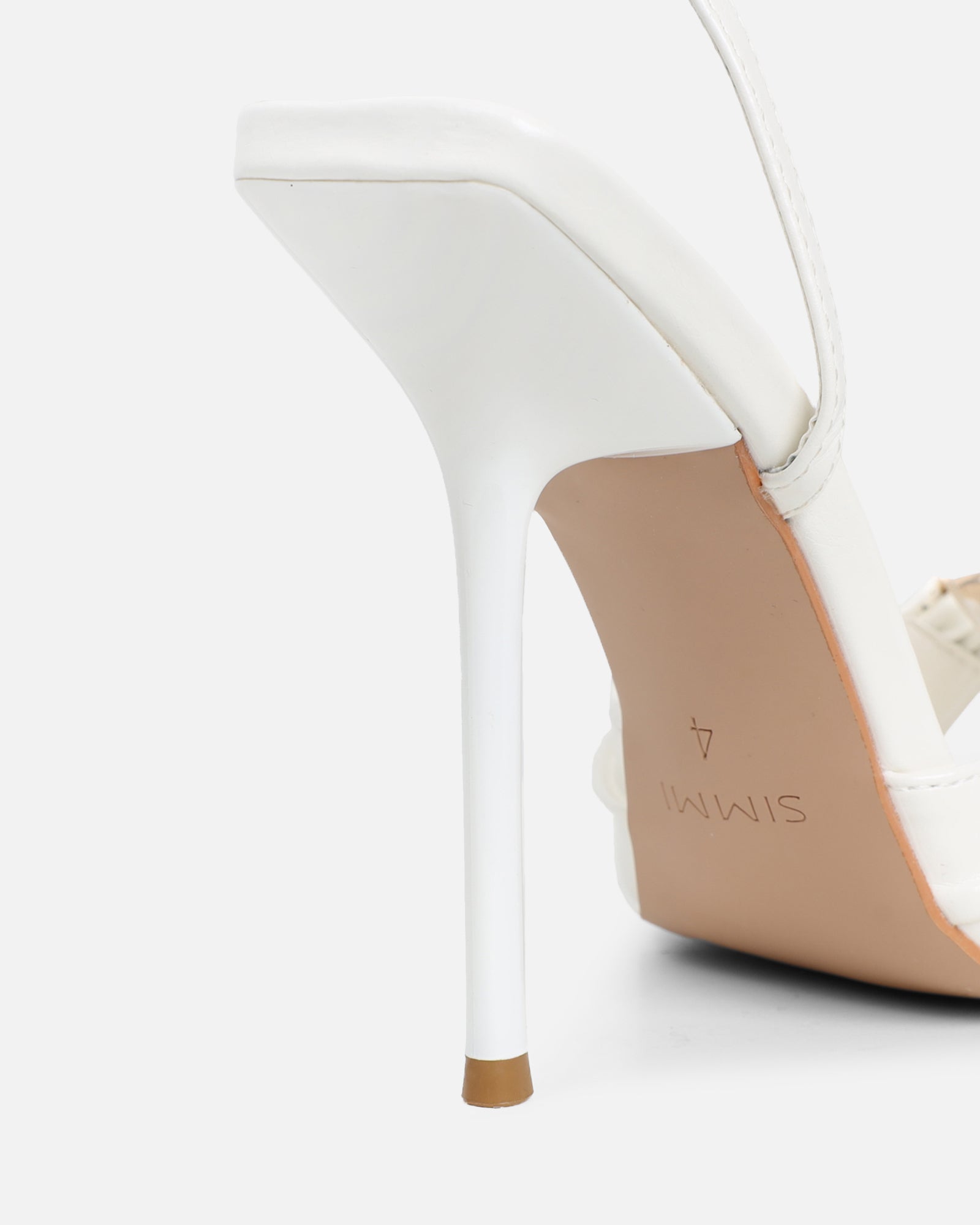 Leany Stone Shine Gold Detail Heeled Sandals | SIMMI London