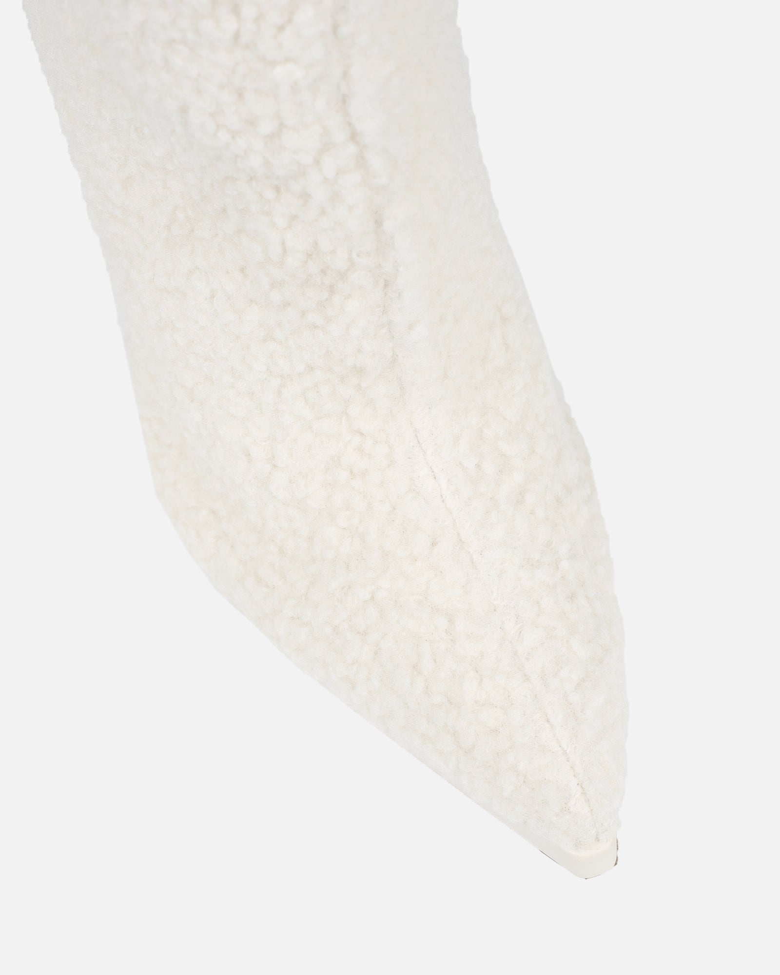 Hamilton Cream Borg Knee Boots | SIMMI London