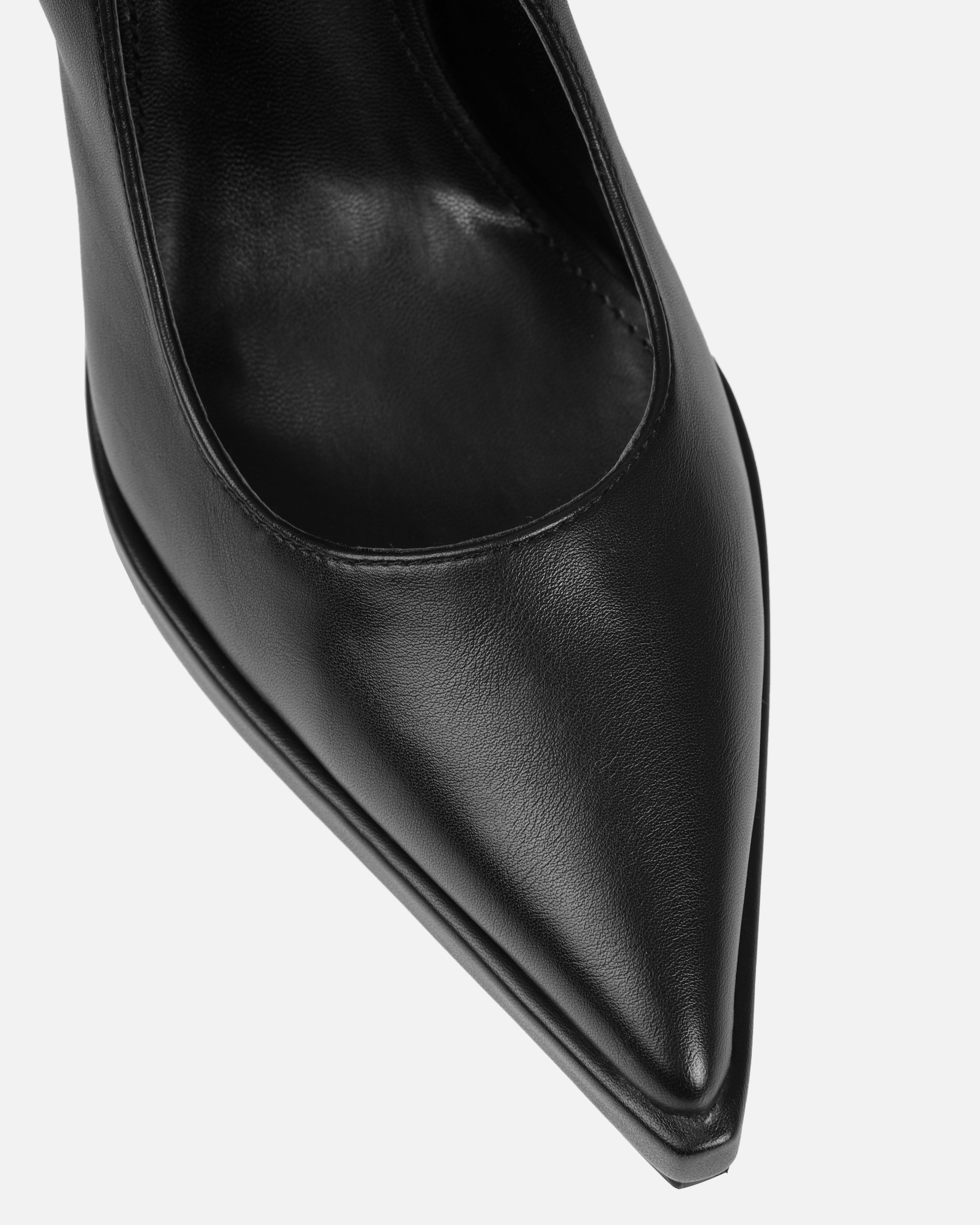 Tasha Ghouri Nemy Black Slingback Court Shoes | SIMMI London