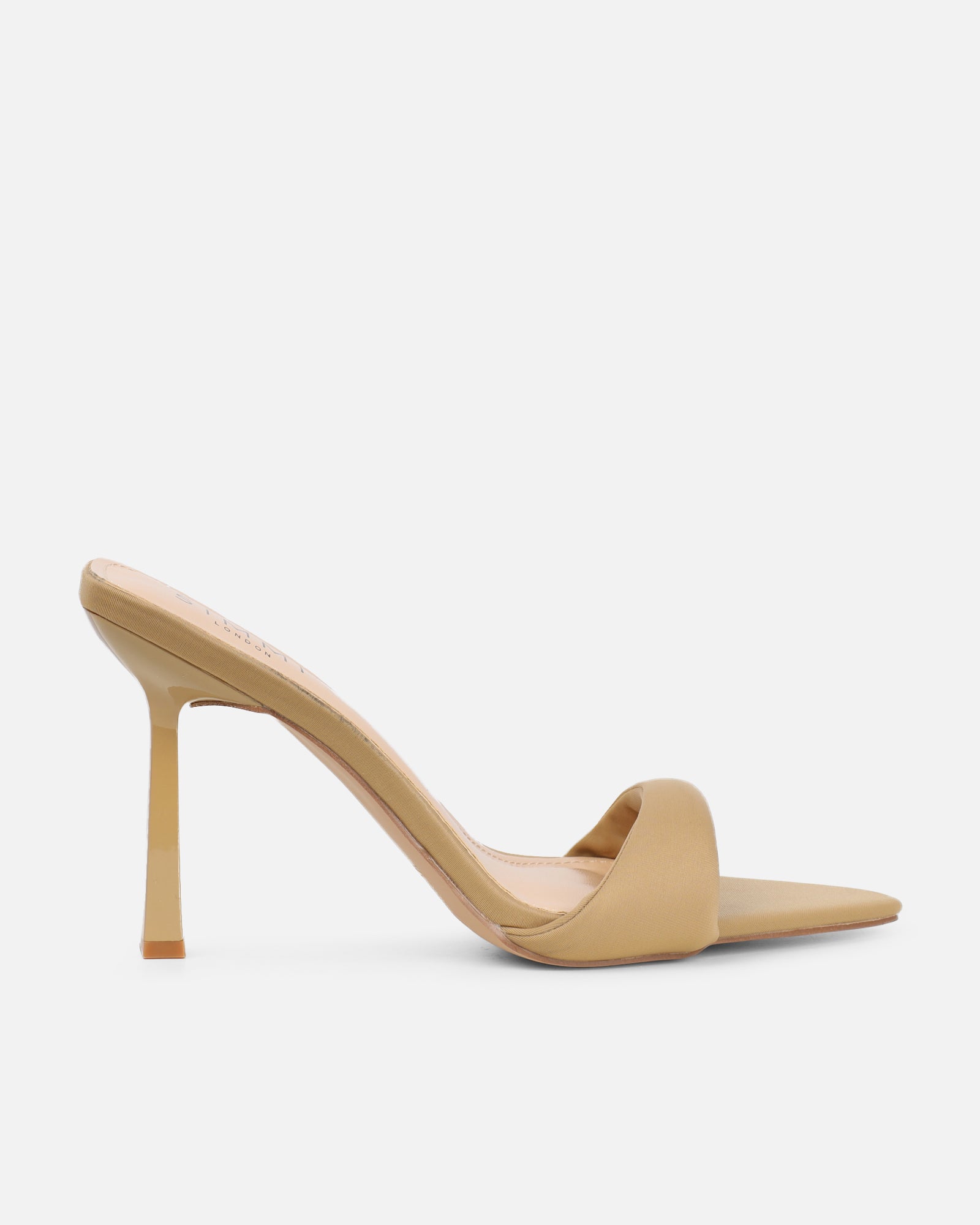 Lolly Nude Lycra Padded Mules | SIMMI London