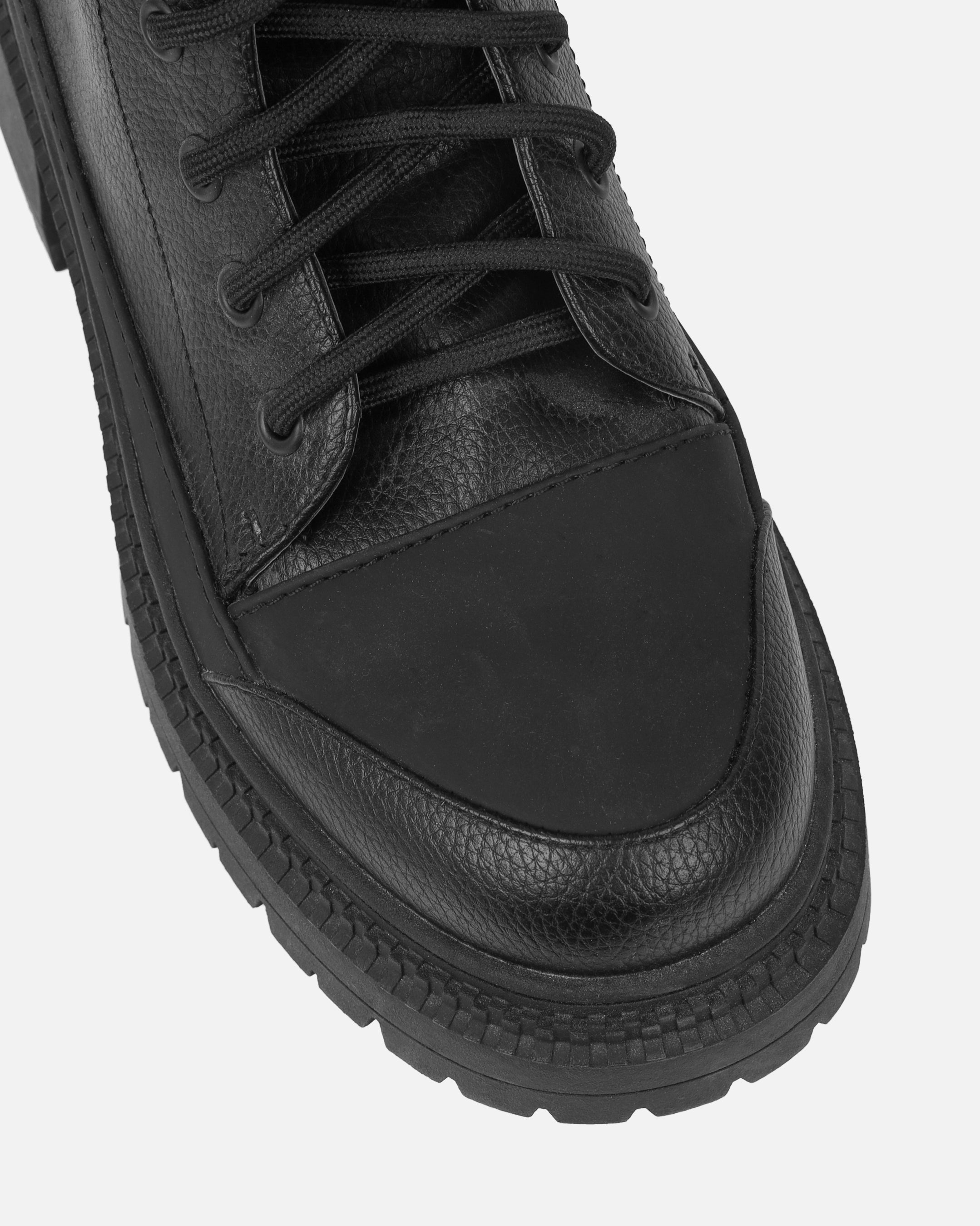 Luke Black Lace Up Chunky Boots | SIMMI London