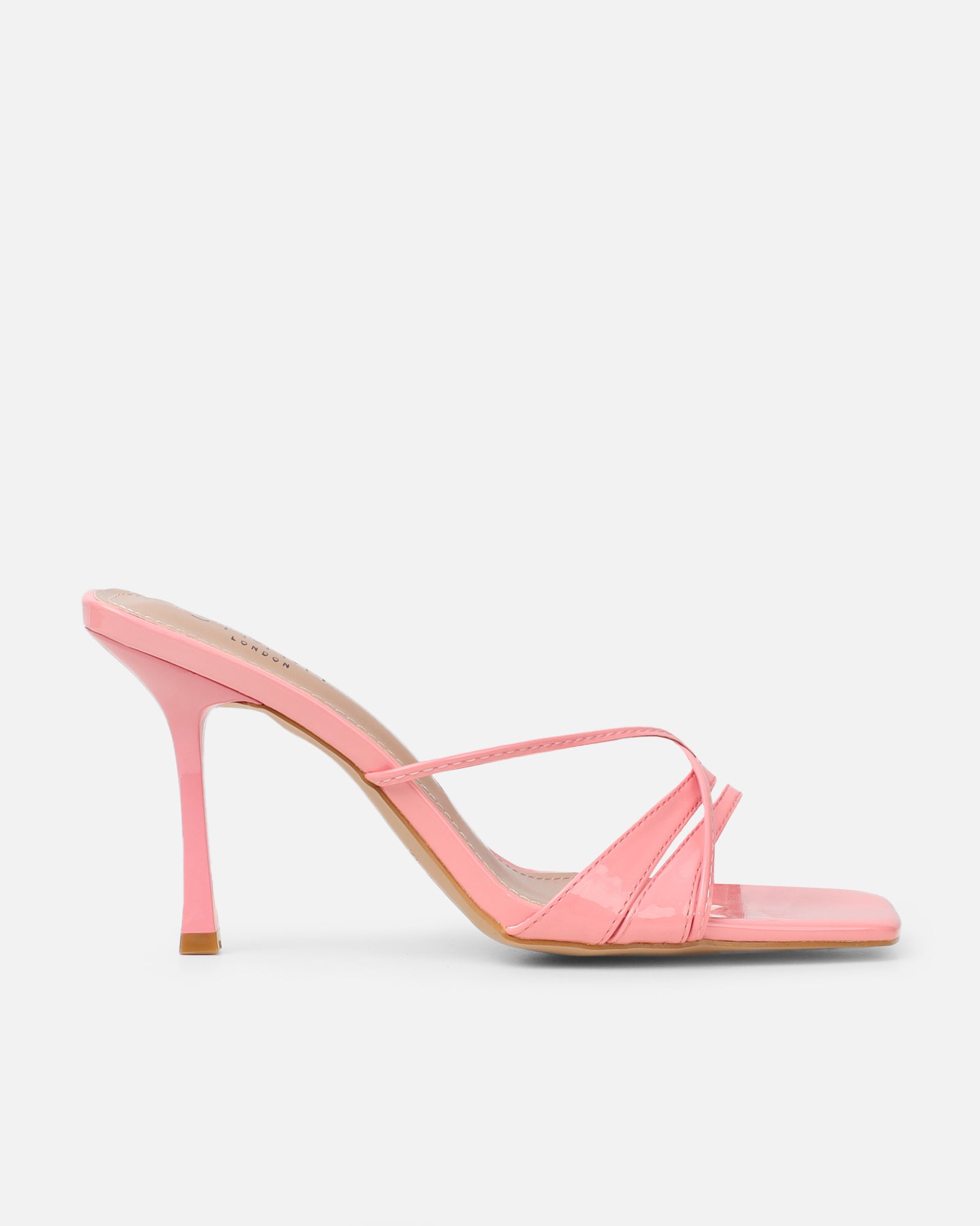 Danique Pink Patent Mules | SIMMI London