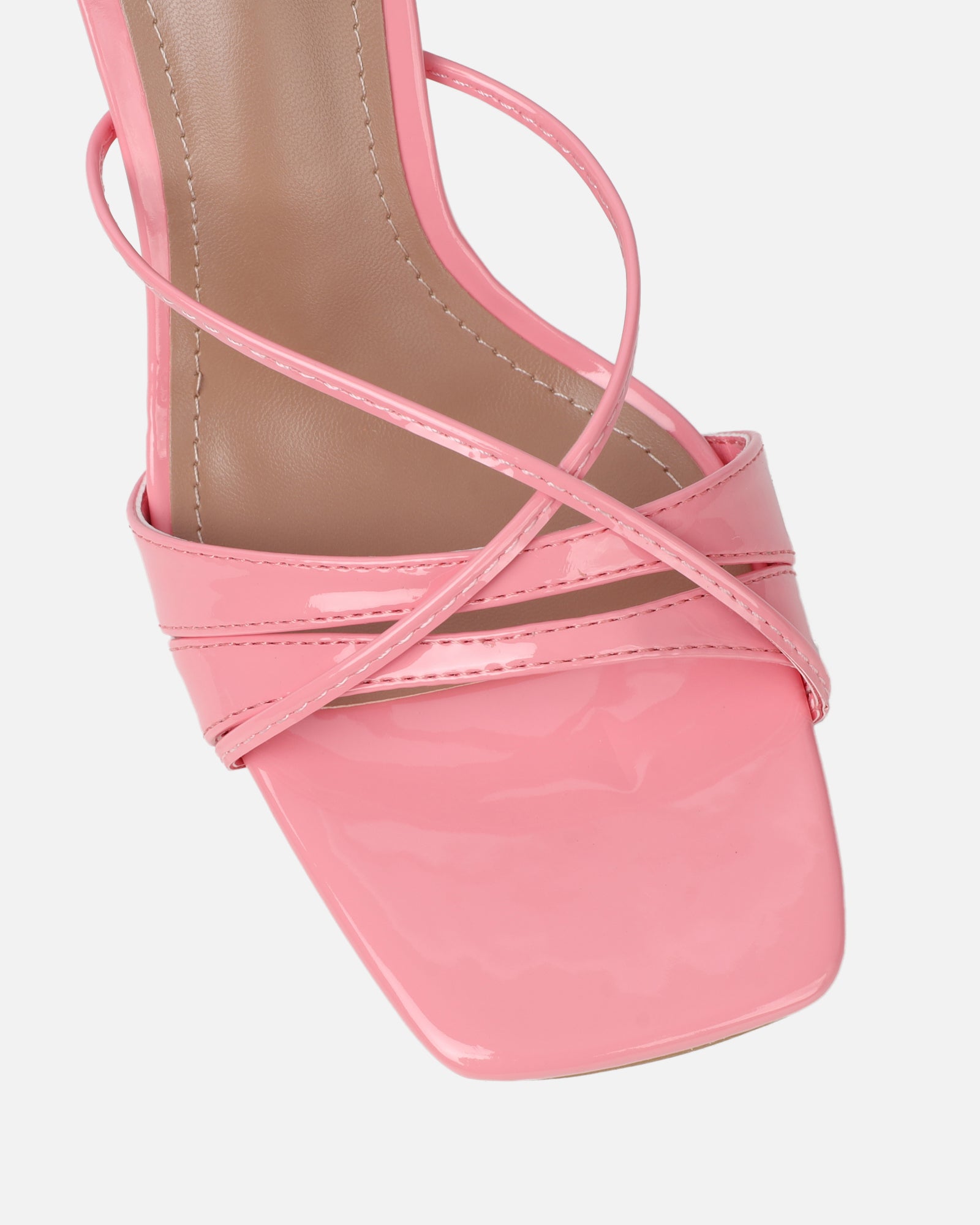Danique Pink Patent Mules | SIMMI London