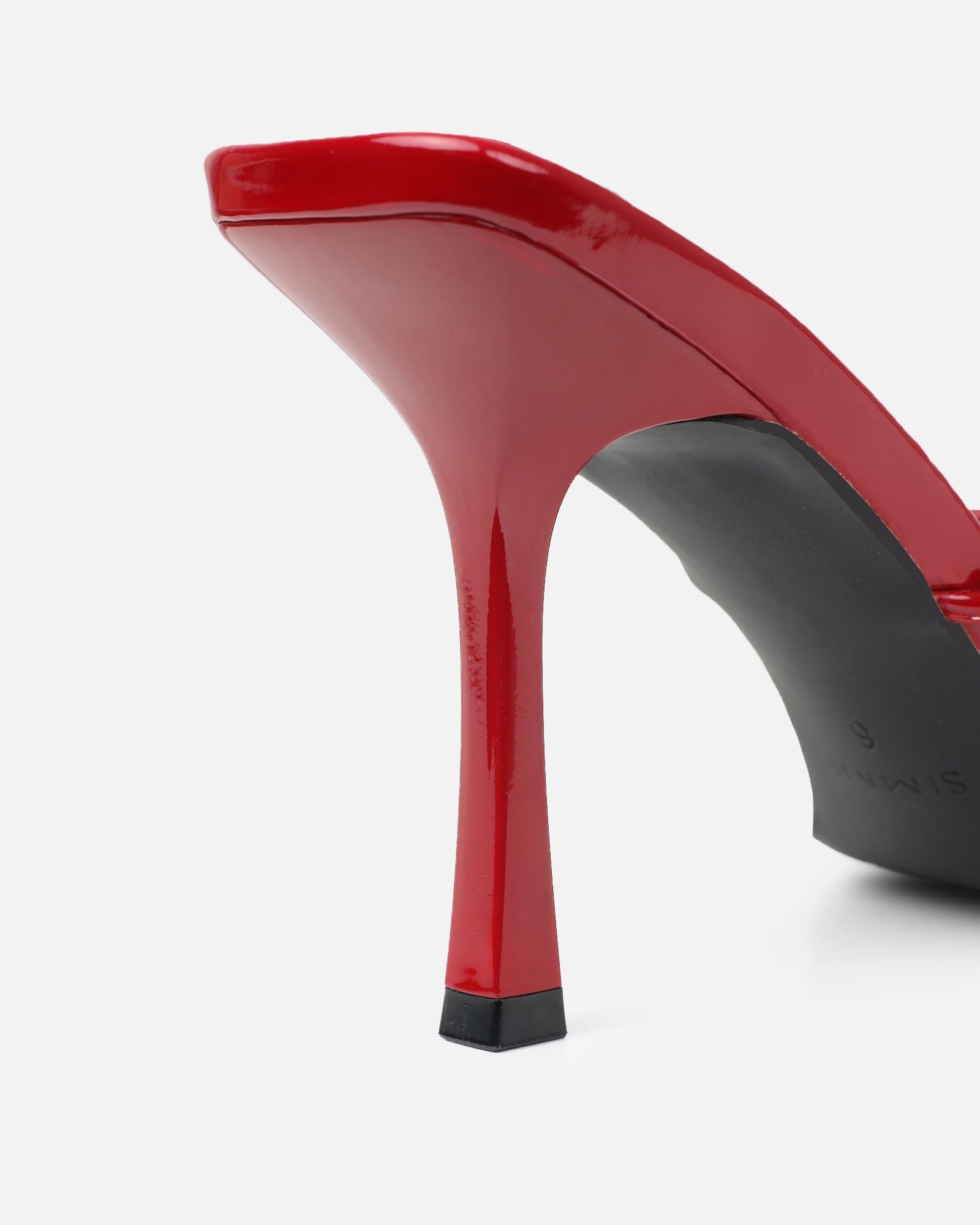 Danique Red Patent Mules | SIMMI London