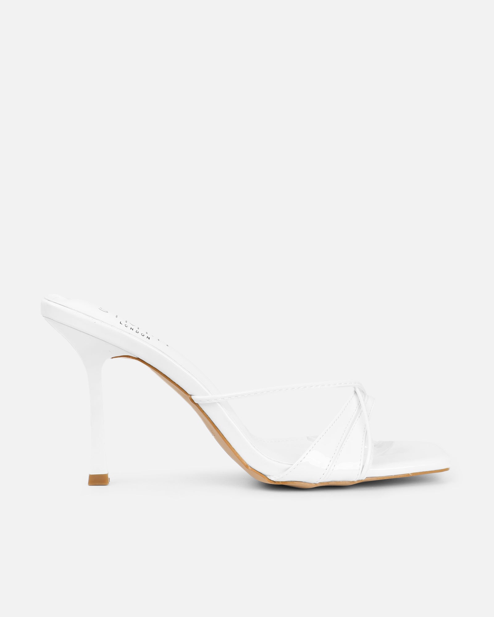 Danique White Patent Mules | SIMMI London