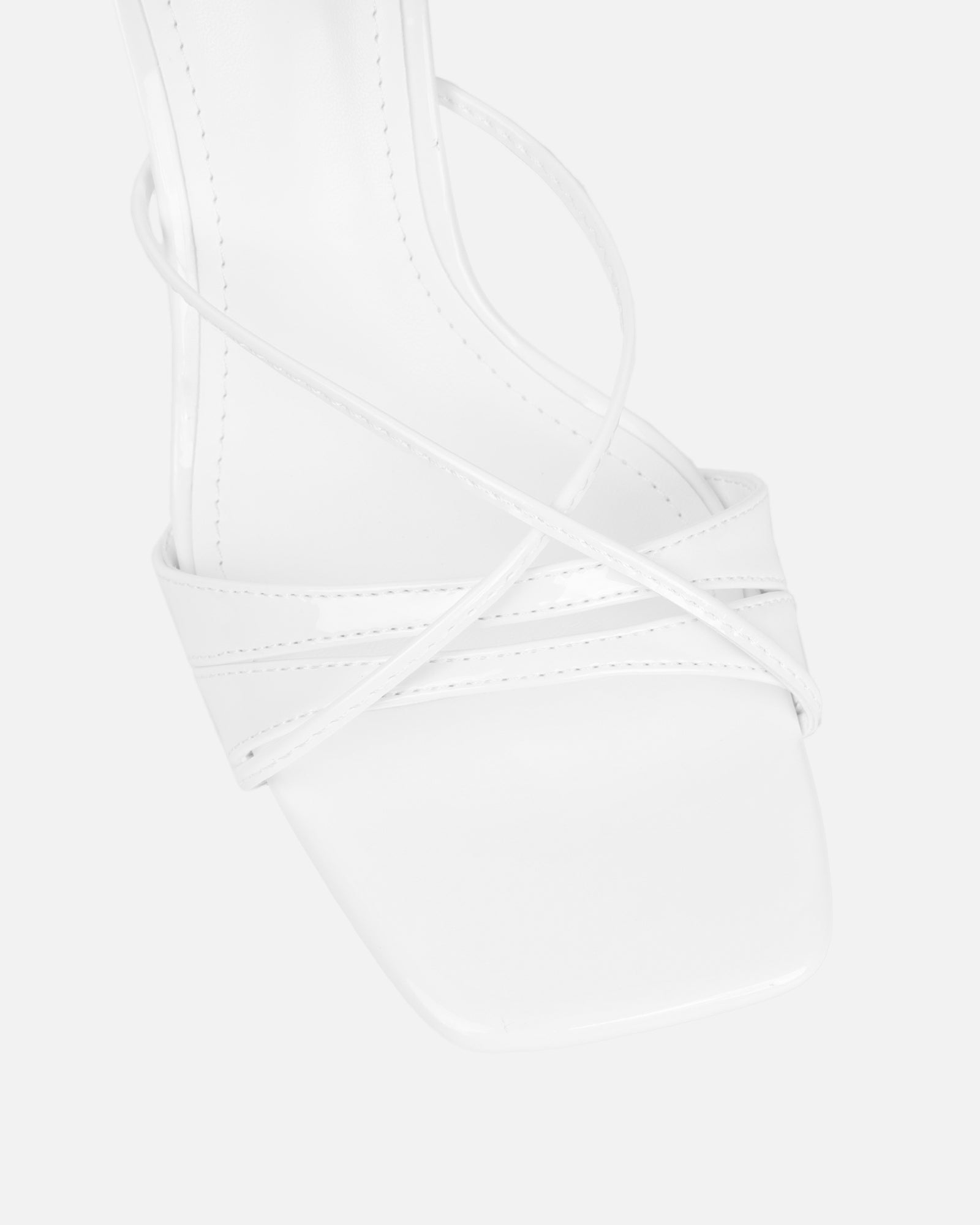 Danique White Patent Mules | SIMMI London