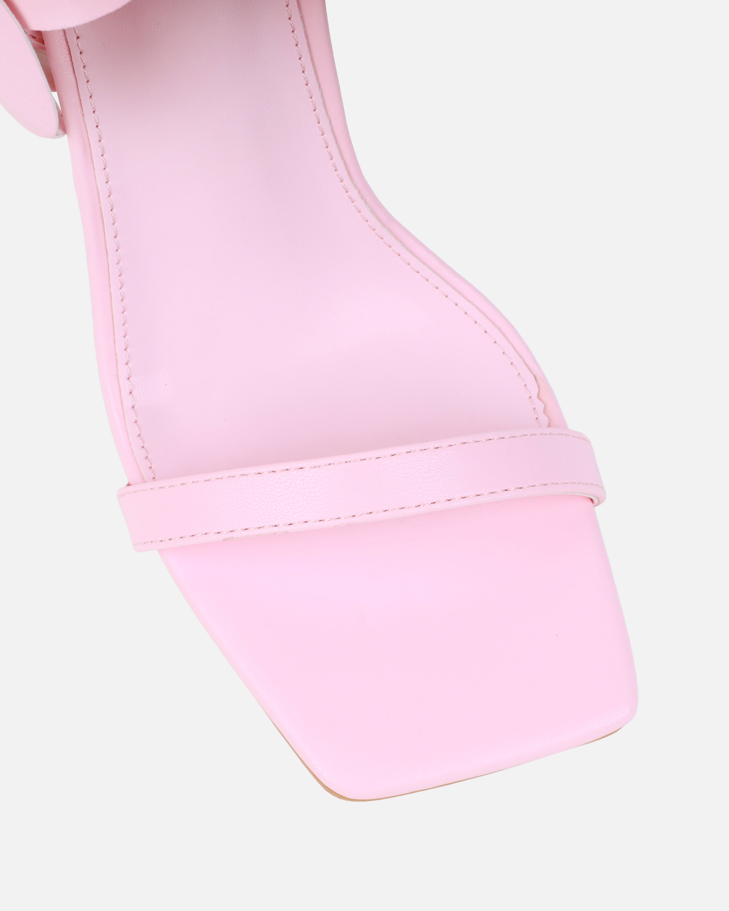 Maldive Baby Pink Flower Heeled Sandals | SIMMI London