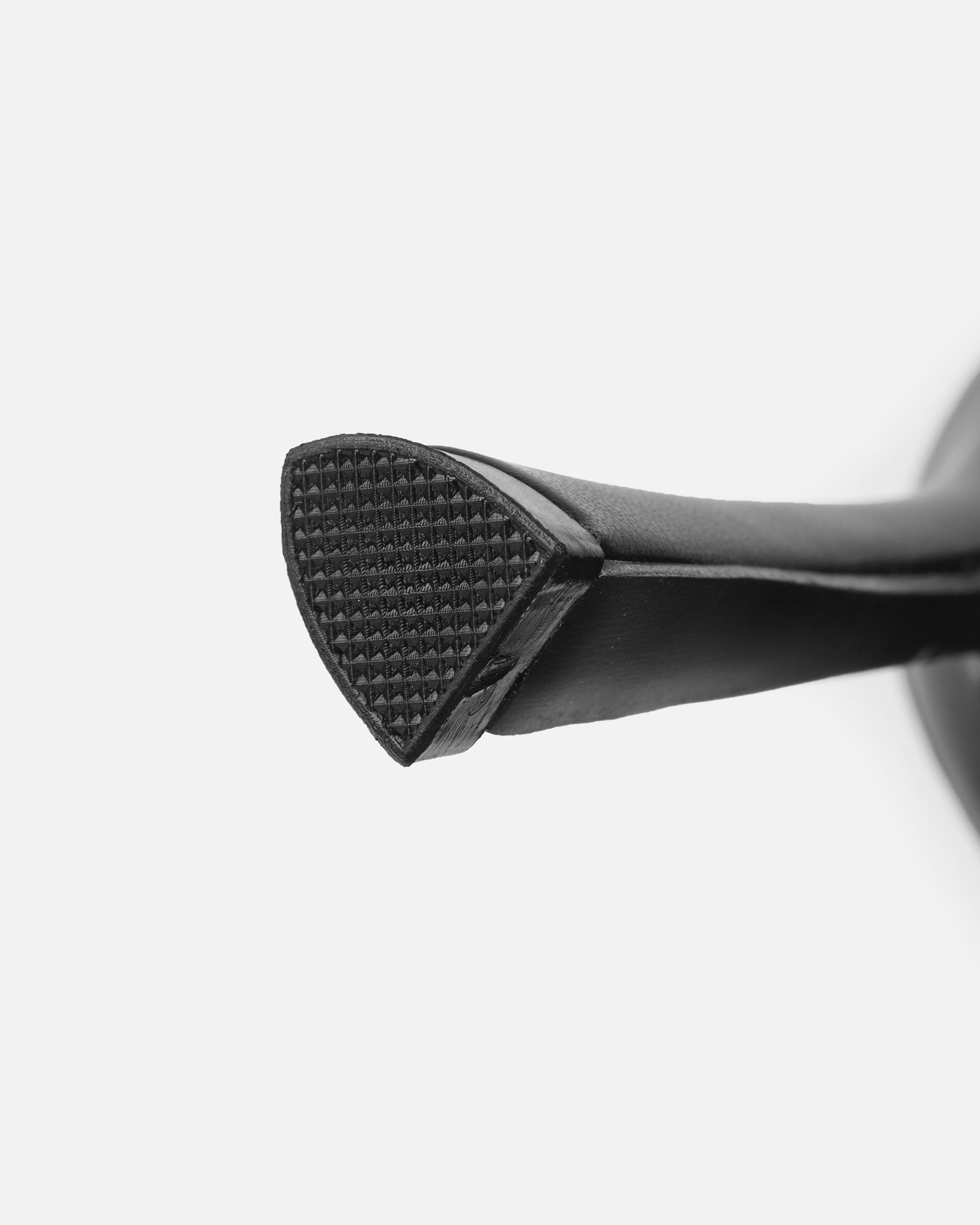 Opalle Black Heeled Mules With Gold Studs | SIMMI London